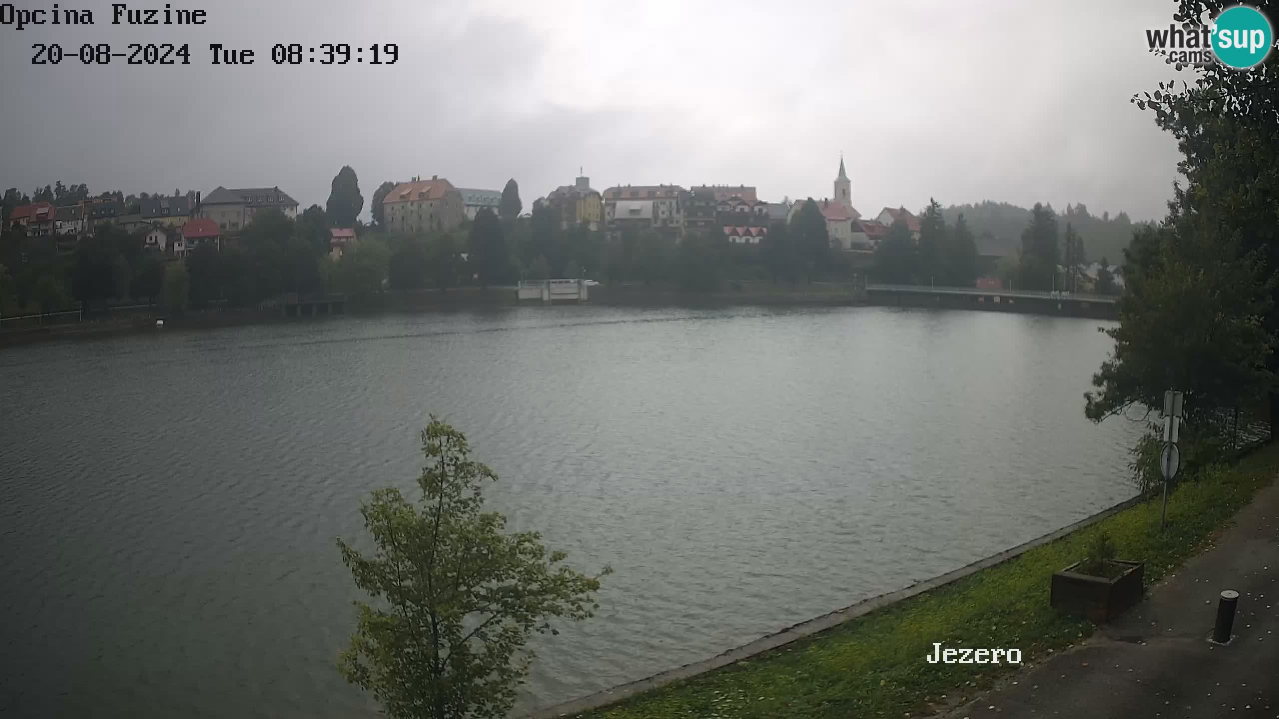 LIVE lago Bajer webcam Bajersko Jezero Fužine