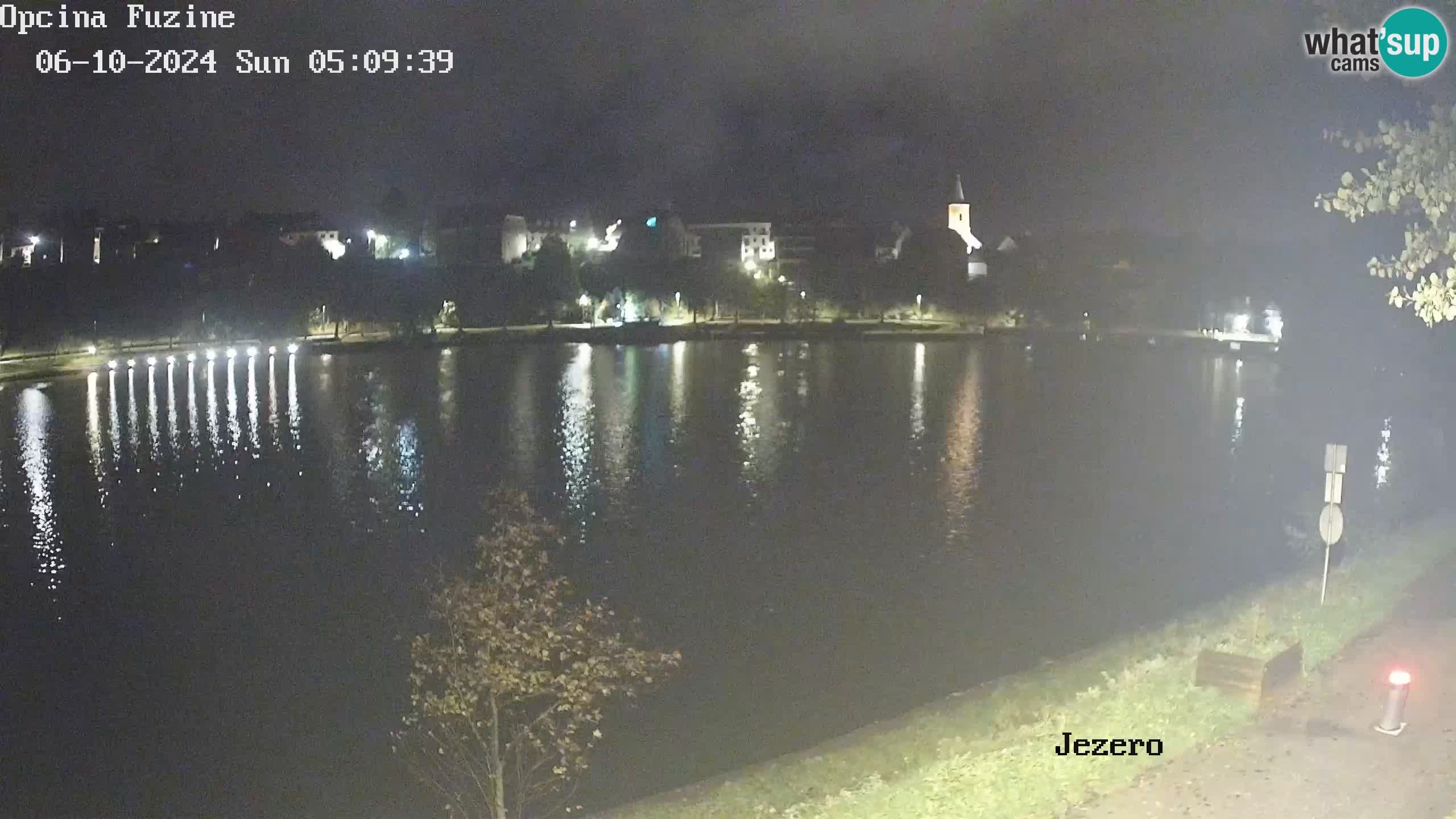 LIVE lago Bajer webcam Bajersko Jezero Fužine