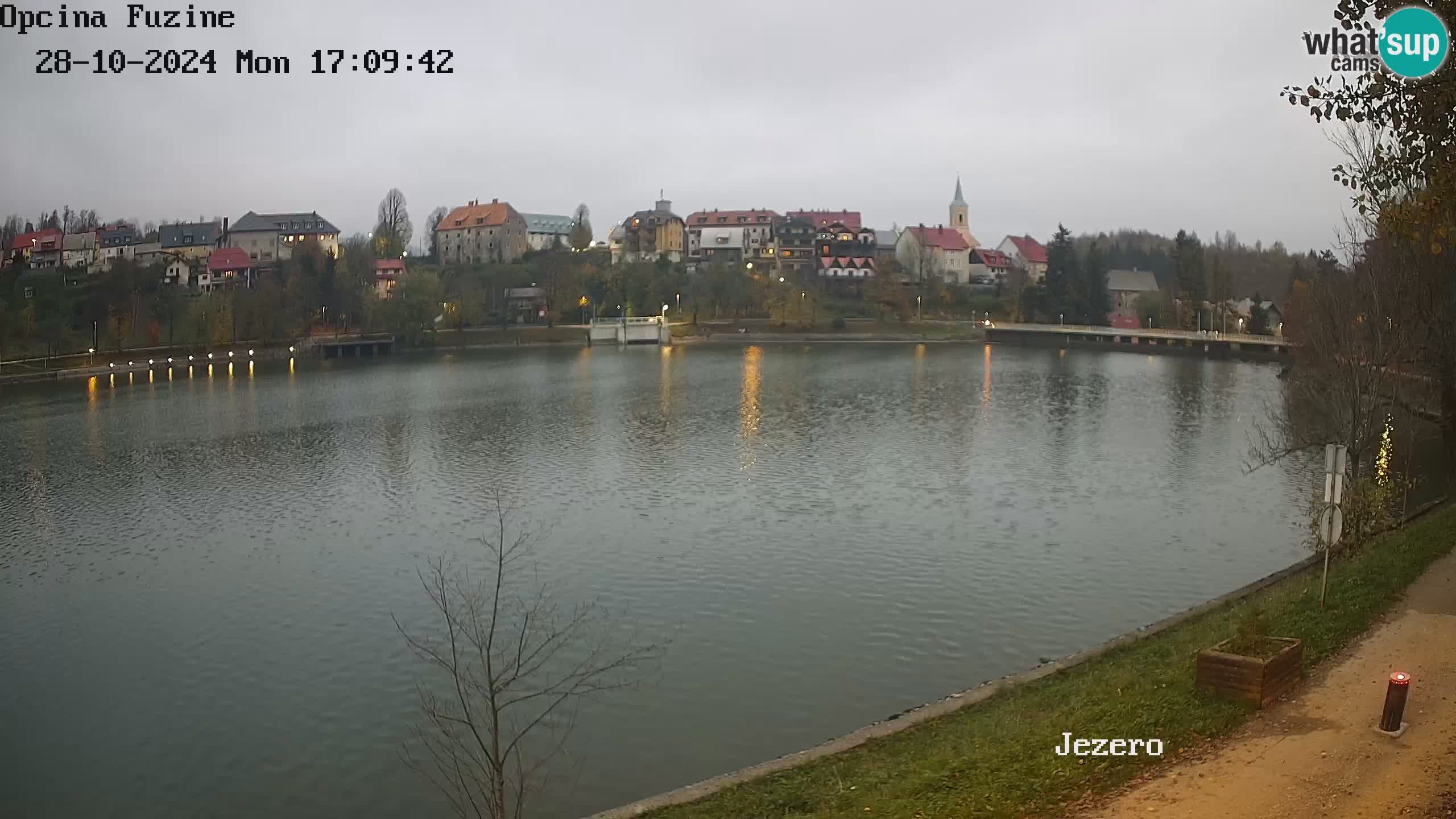 LIVE lago Bajer webcam Bajersko Jezero Fužine