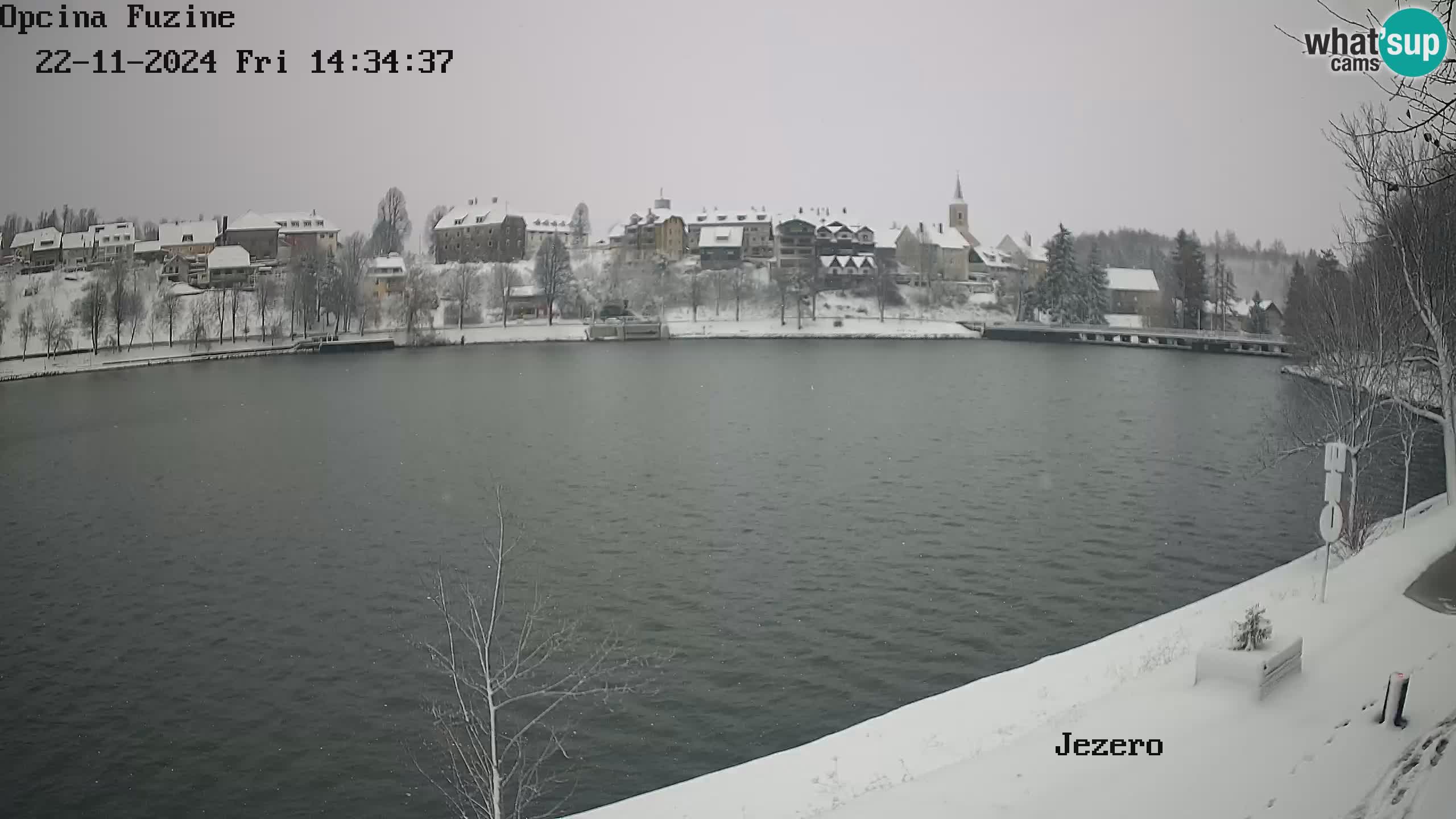 LIVE lago Bajer webcam Bajersko Jezero Fužine