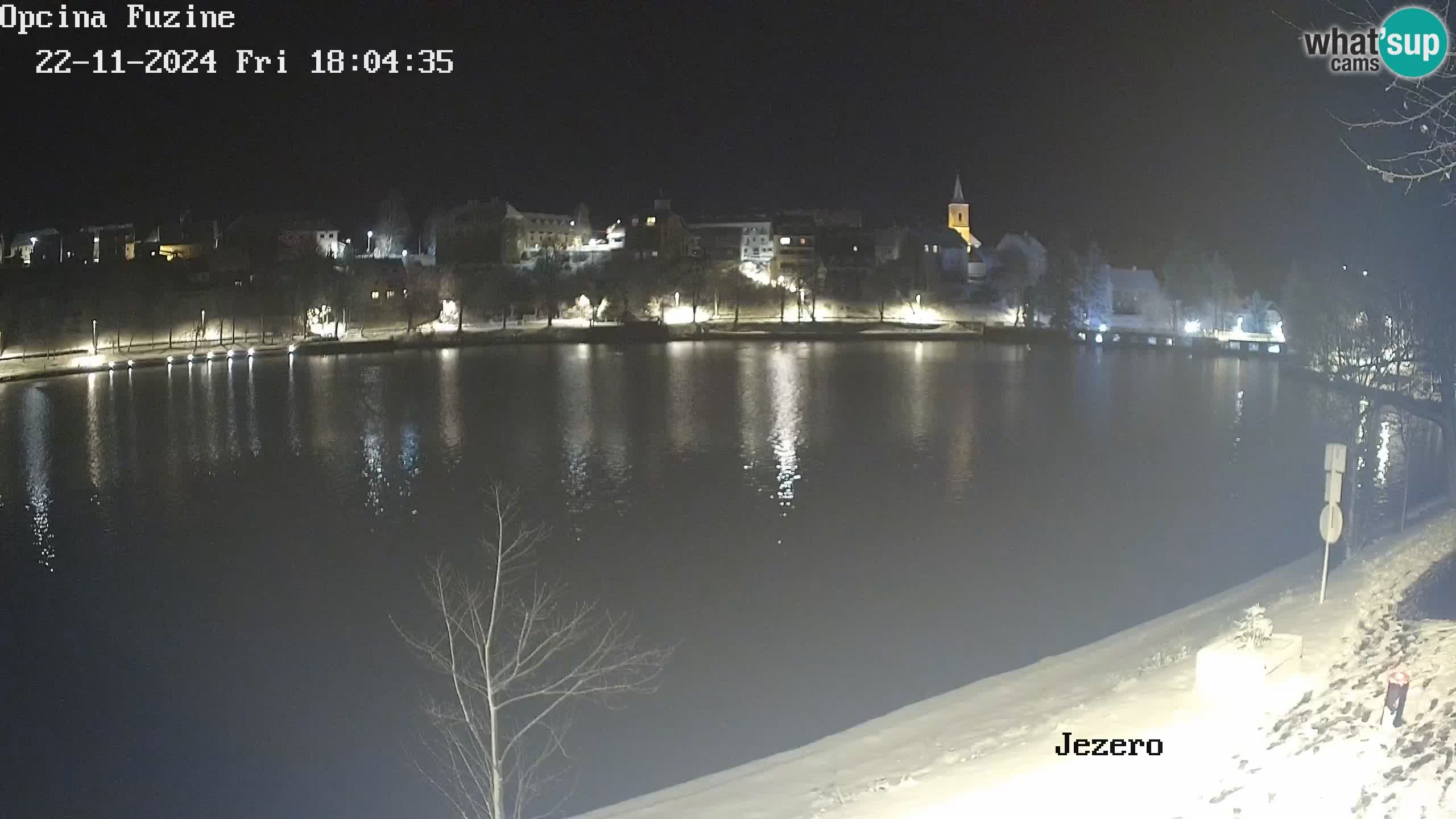 LIVE lago Bajer webcam Bajersko Jezero Fužine