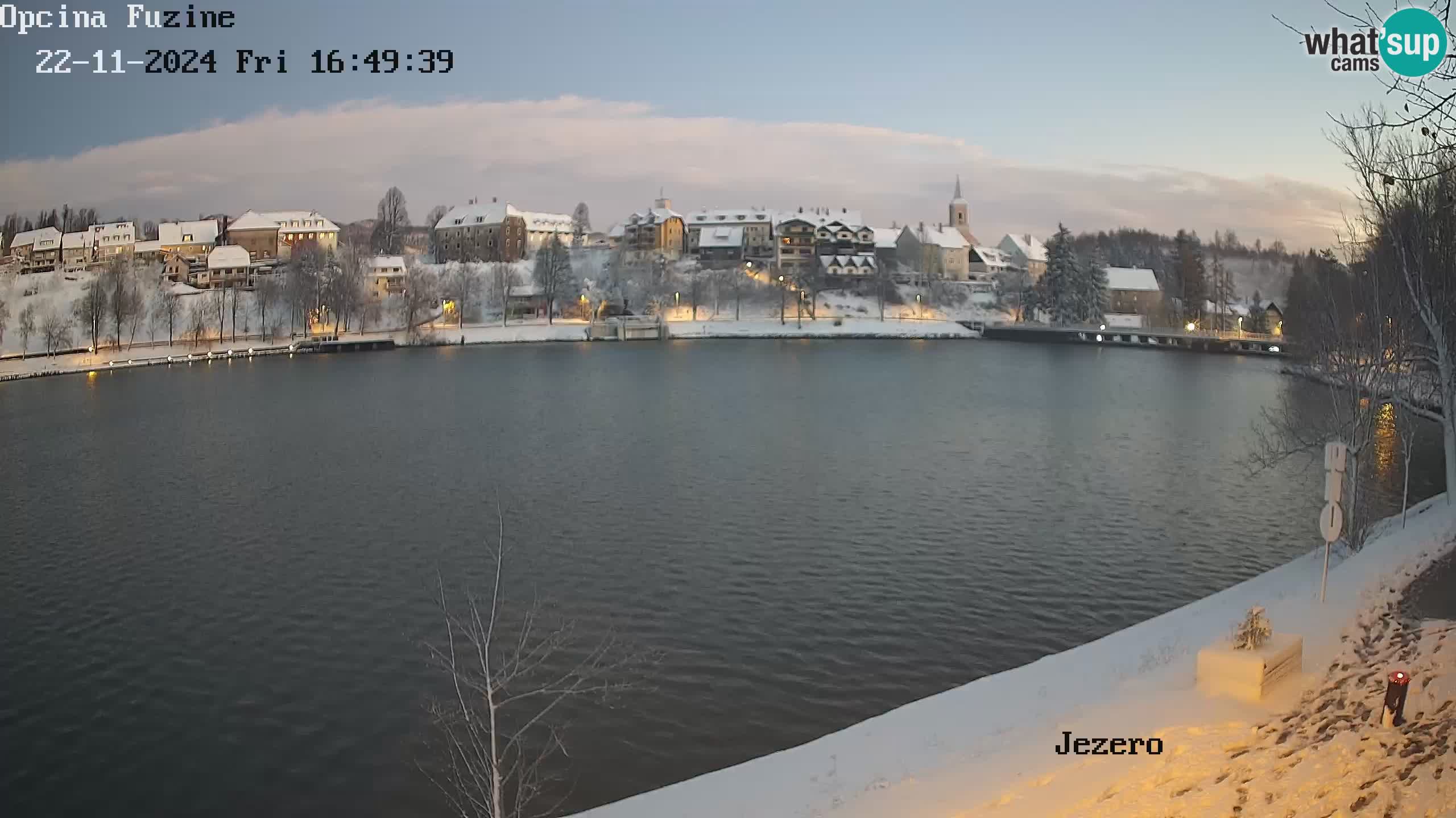 LIVE lago Bajer webcam Bajersko Jezero Fužine