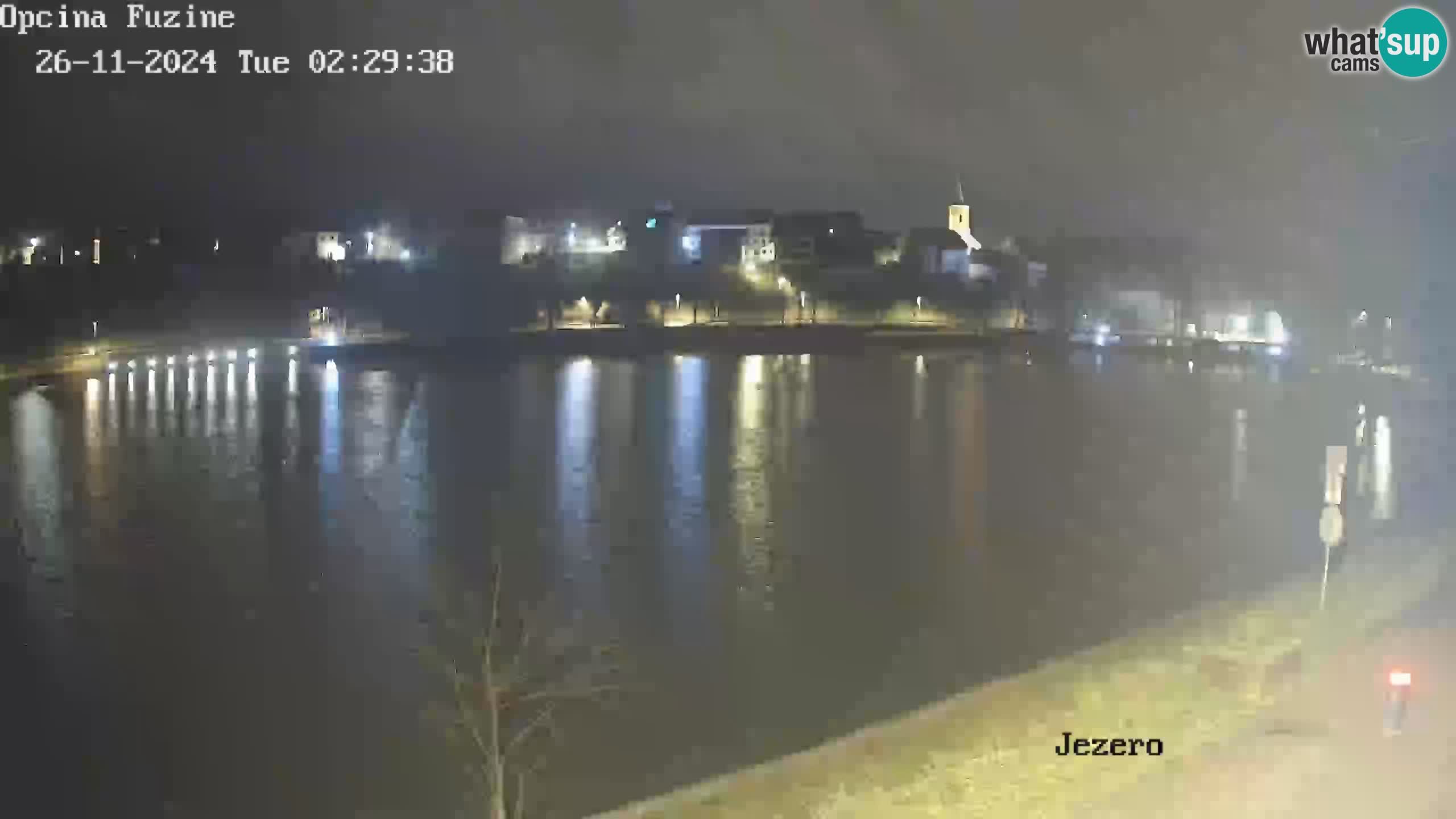 LIVE lago Bajer webcam Bajersko Jezero Fužine