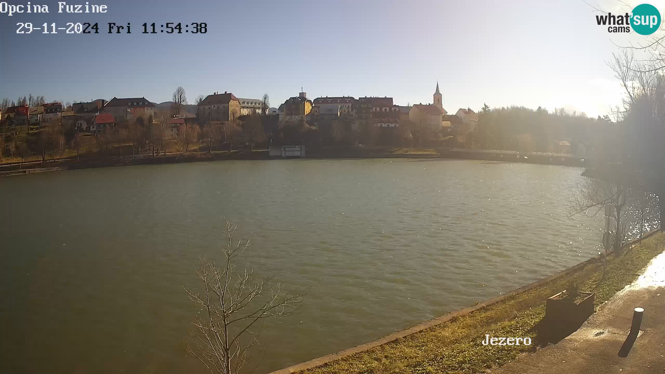 LIVE lago Bajer webcam Bajersko Jezero Fužine