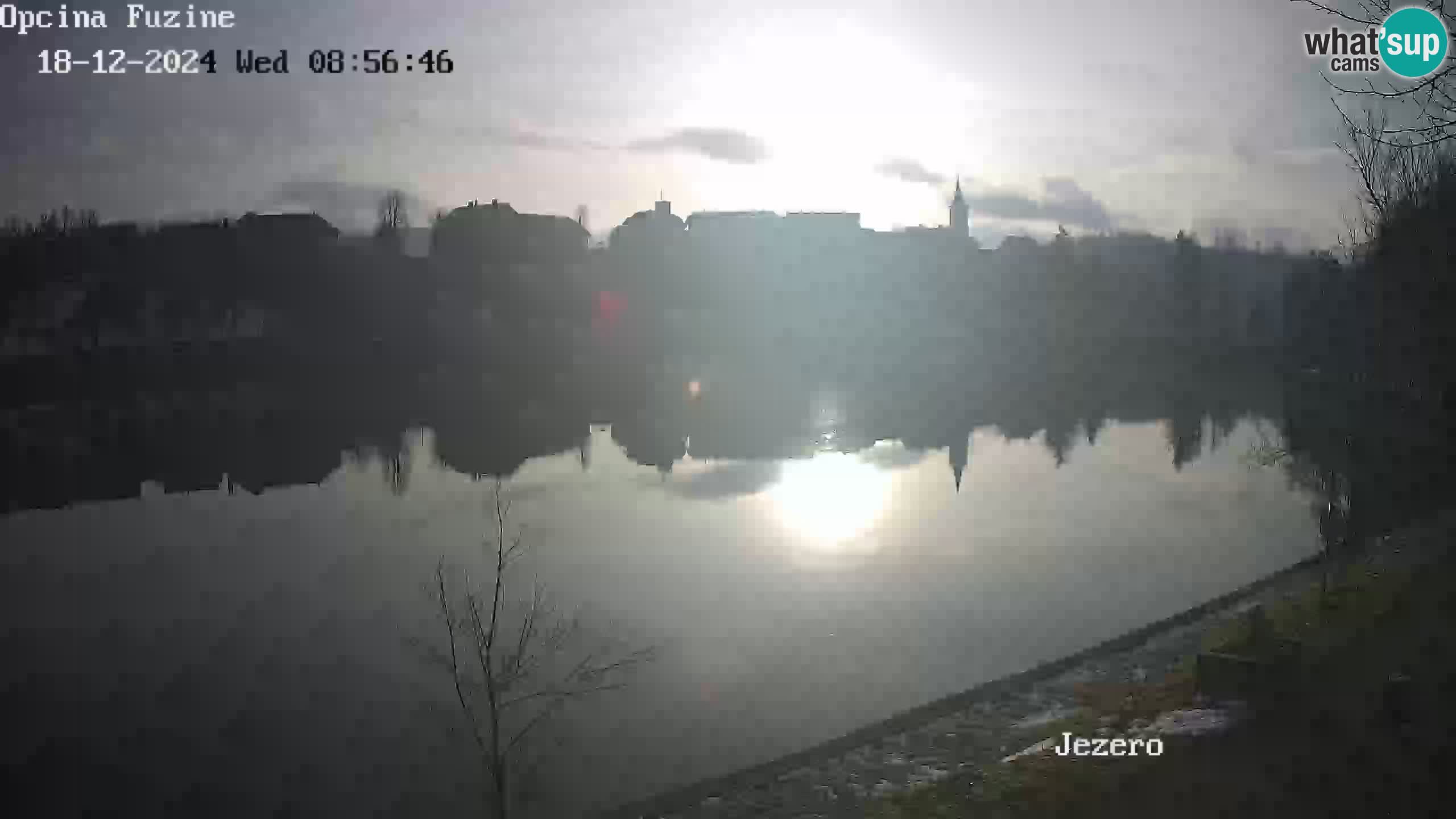 LIVE lago Bajer webcam Bajersko Jezero Fužine