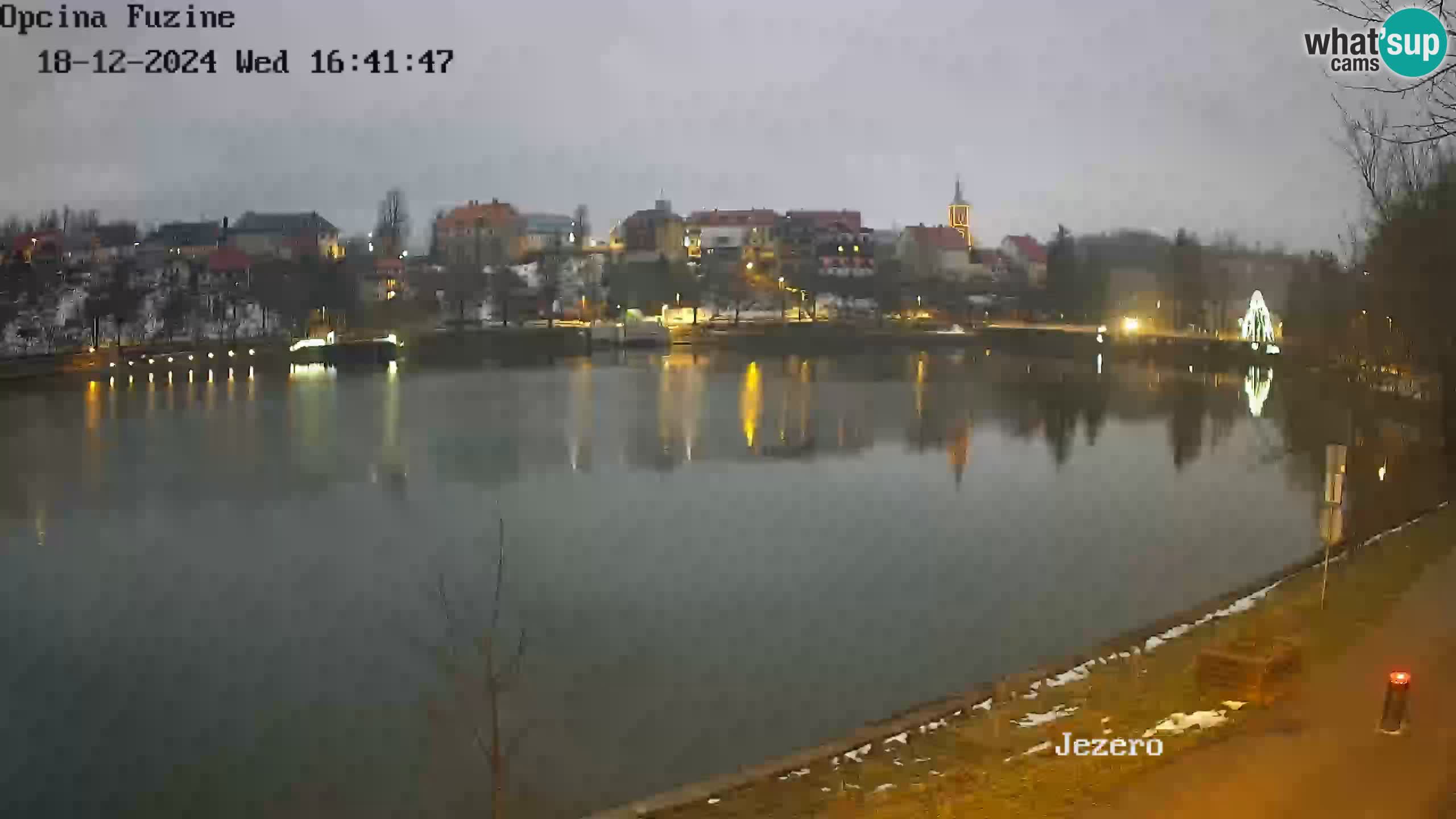 LIVE lago Bajer webcam Bajersko Jezero Fužine