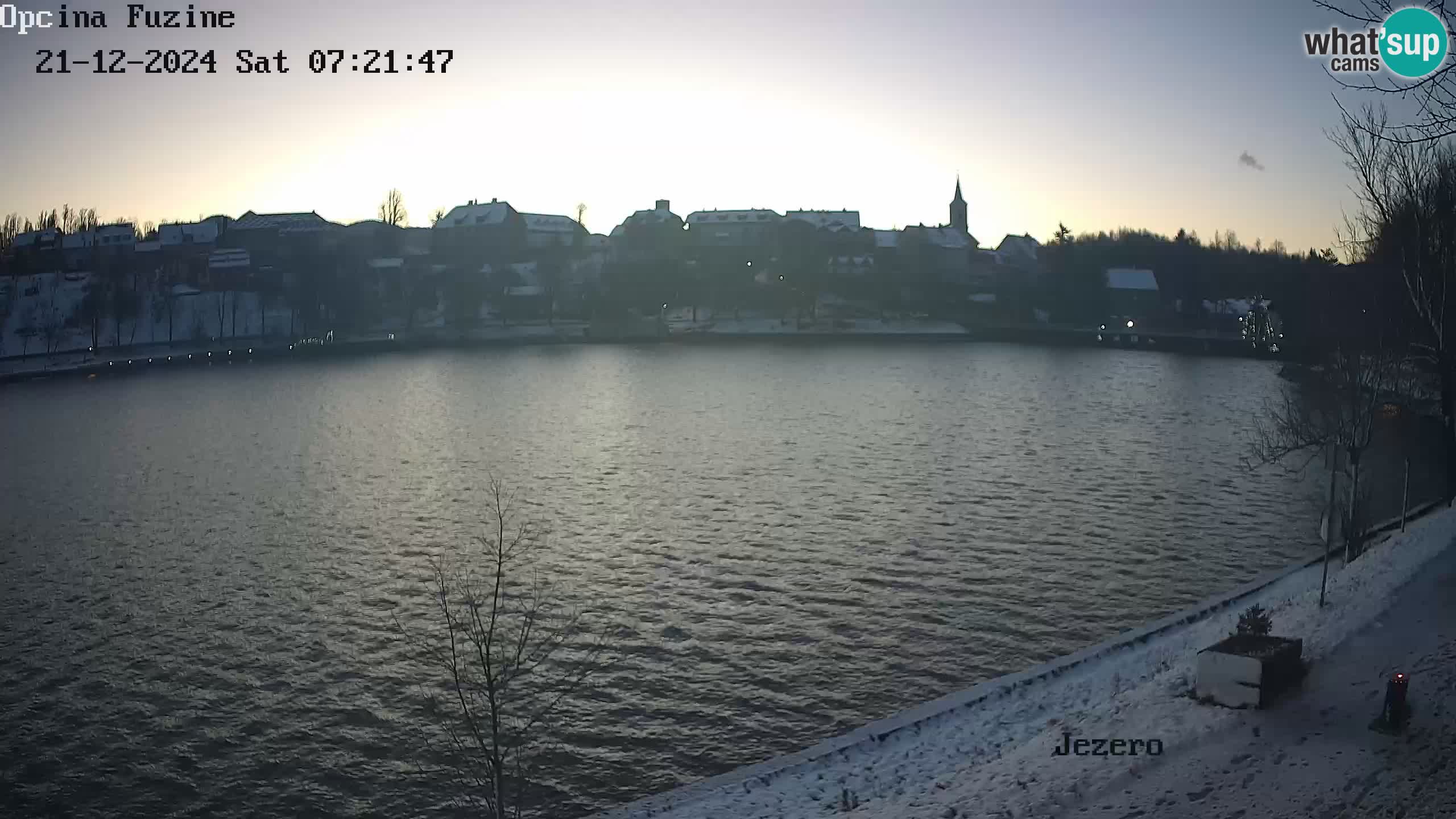 LIVE lago Bajer webcam Bajersko Jezero Fužine