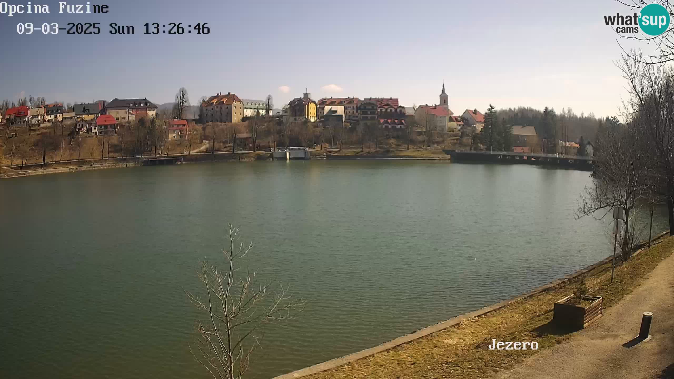 LIVE lago Bajer webcam Bajersko Jezero Fužine