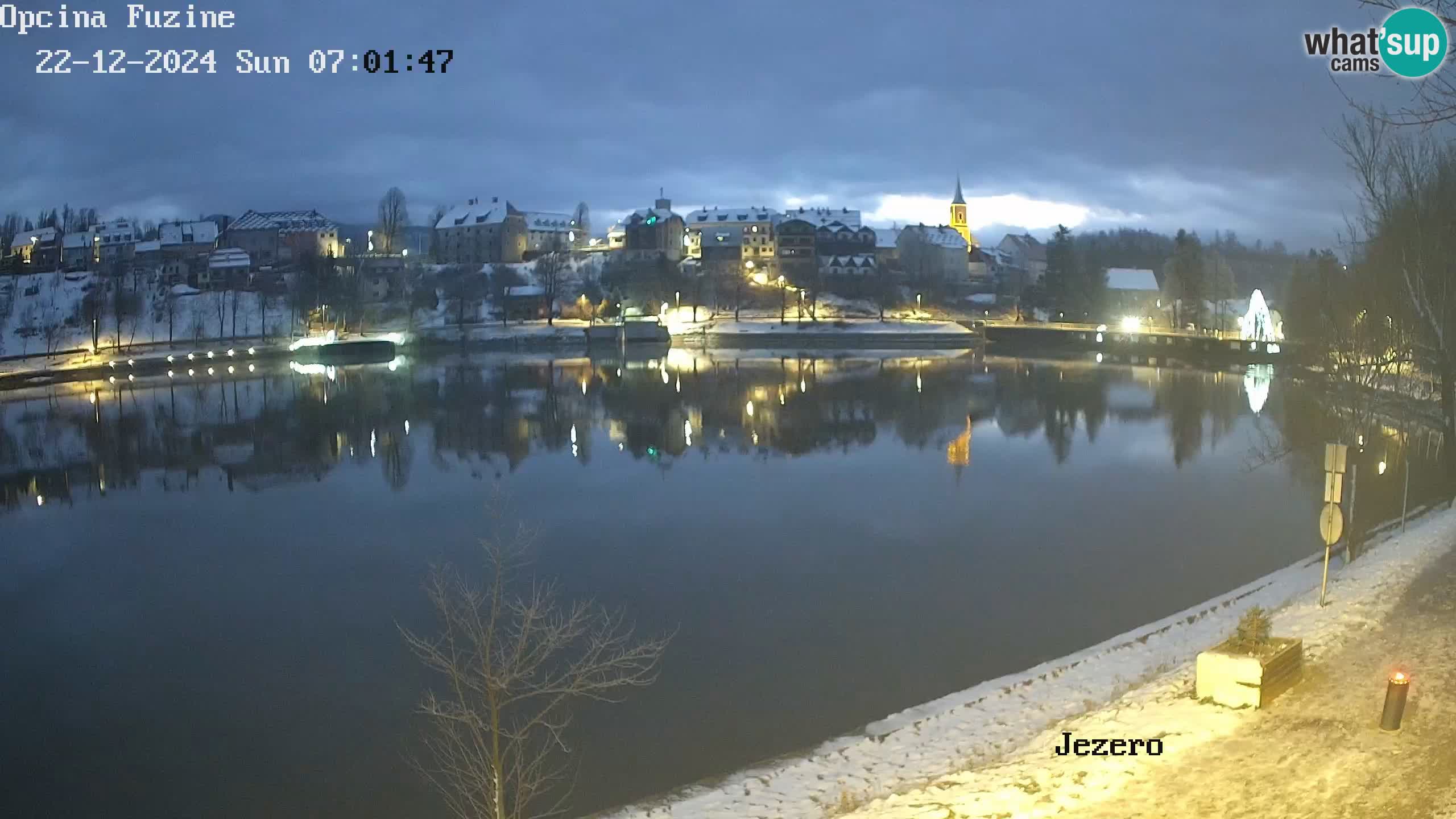 LIVE lago Bajer webcam Bajersko Jezero Fužine