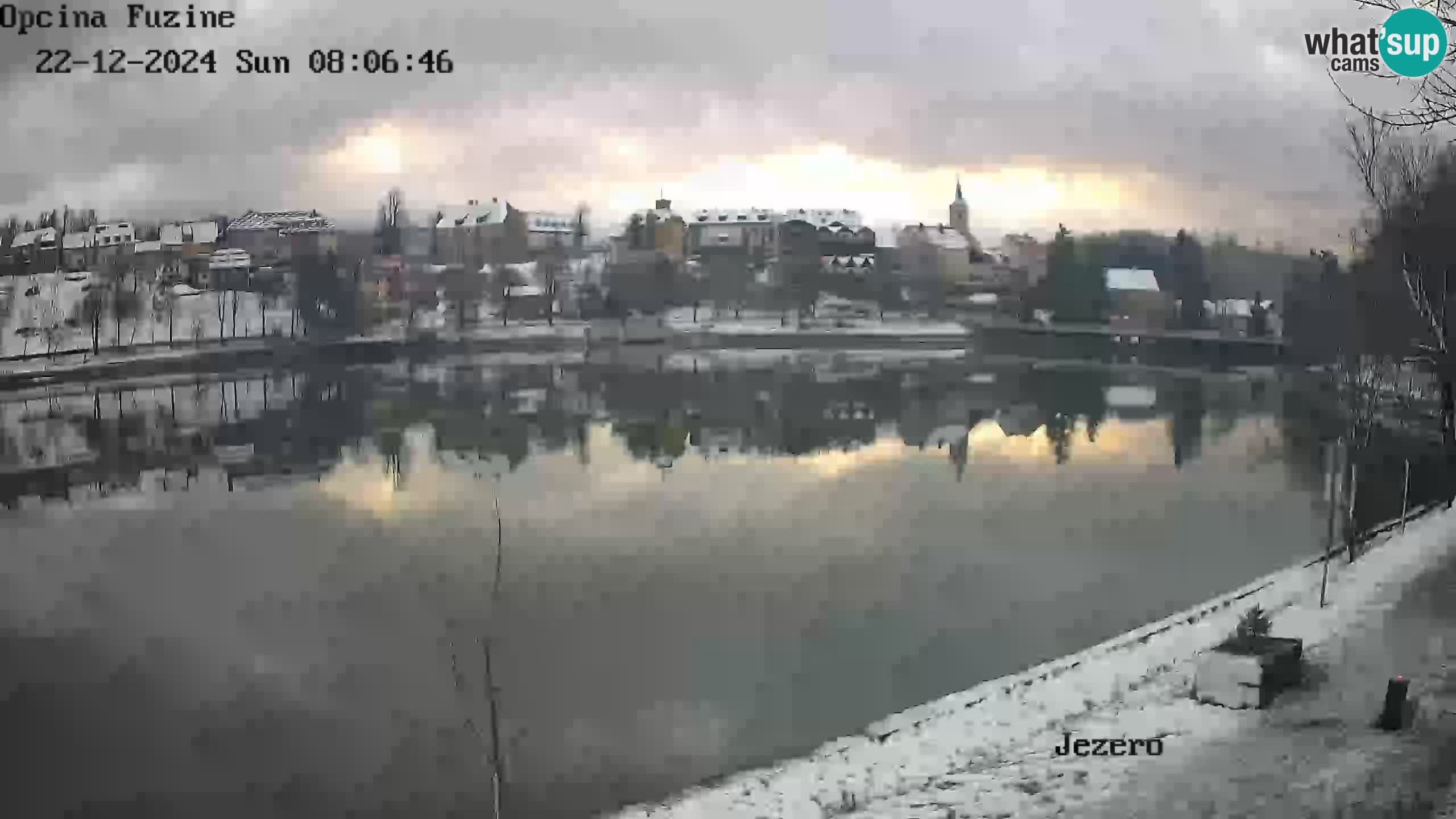 LIVE lago Bajer webcam Bajersko Jezero Fužine