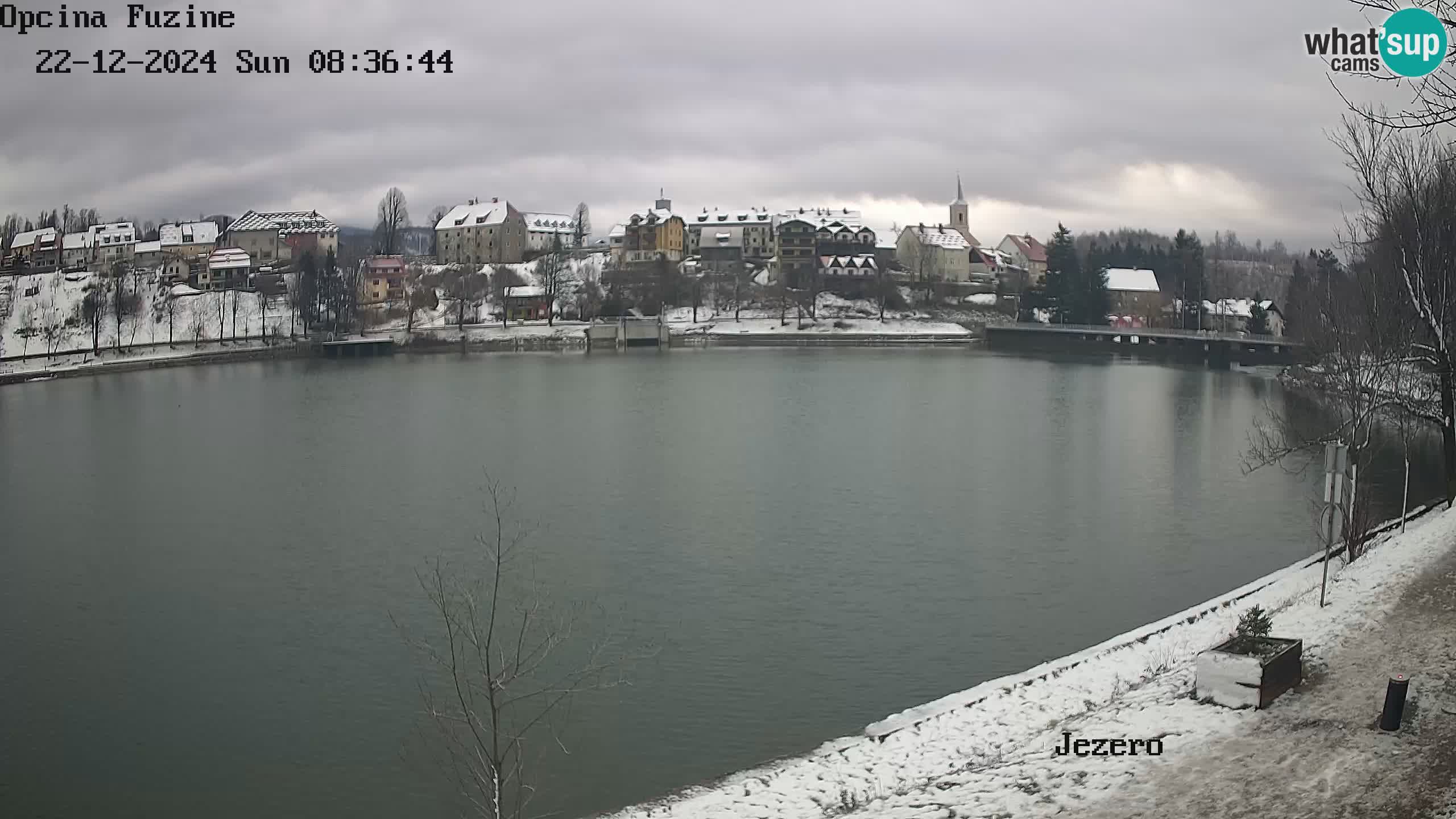 LIVE lago Bajer webcam Bajersko Jezero Fužine