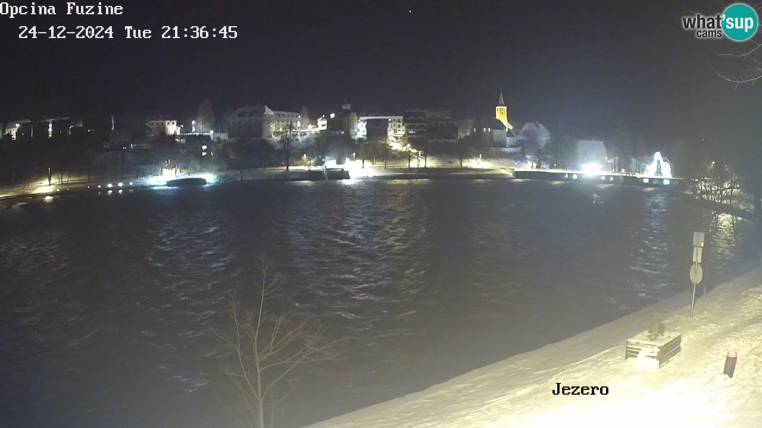 LIVE lago Bajer webcam Bajersko Jezero Fužine