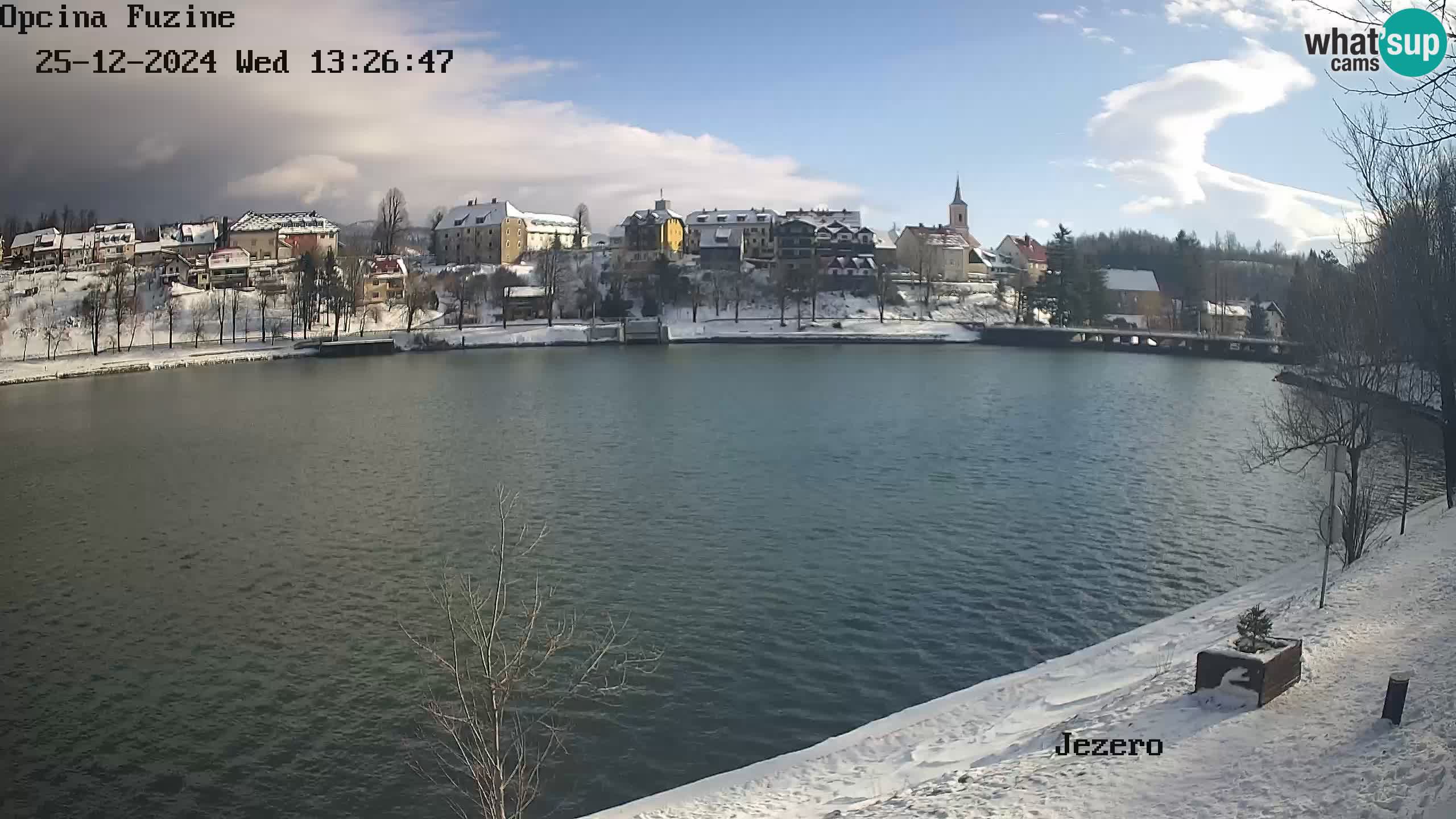 LIVE lago Bajer webcam Bajersko Jezero Fužine