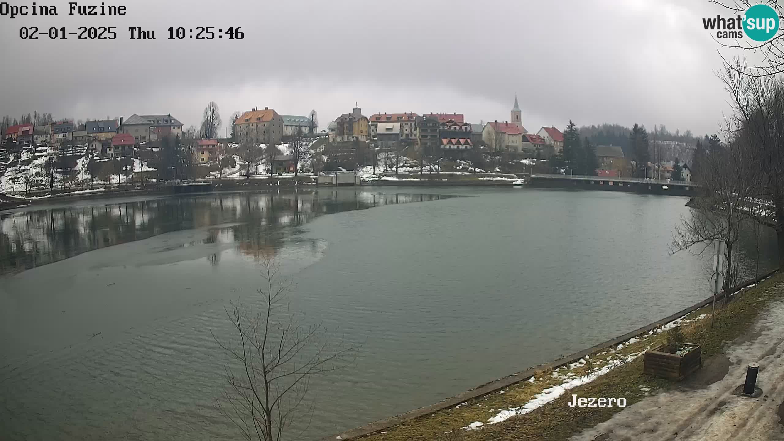 LIVE lago Bajer webcam Bajersko Jezero Fužine