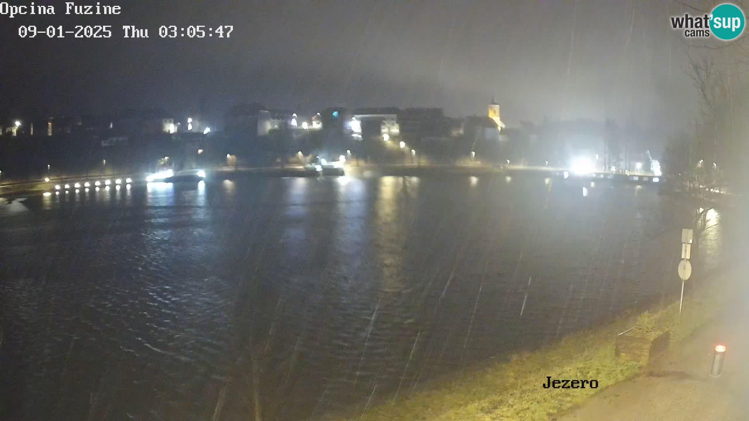 LIVE lago Bajer webcam Bajersko Jezero Fužine