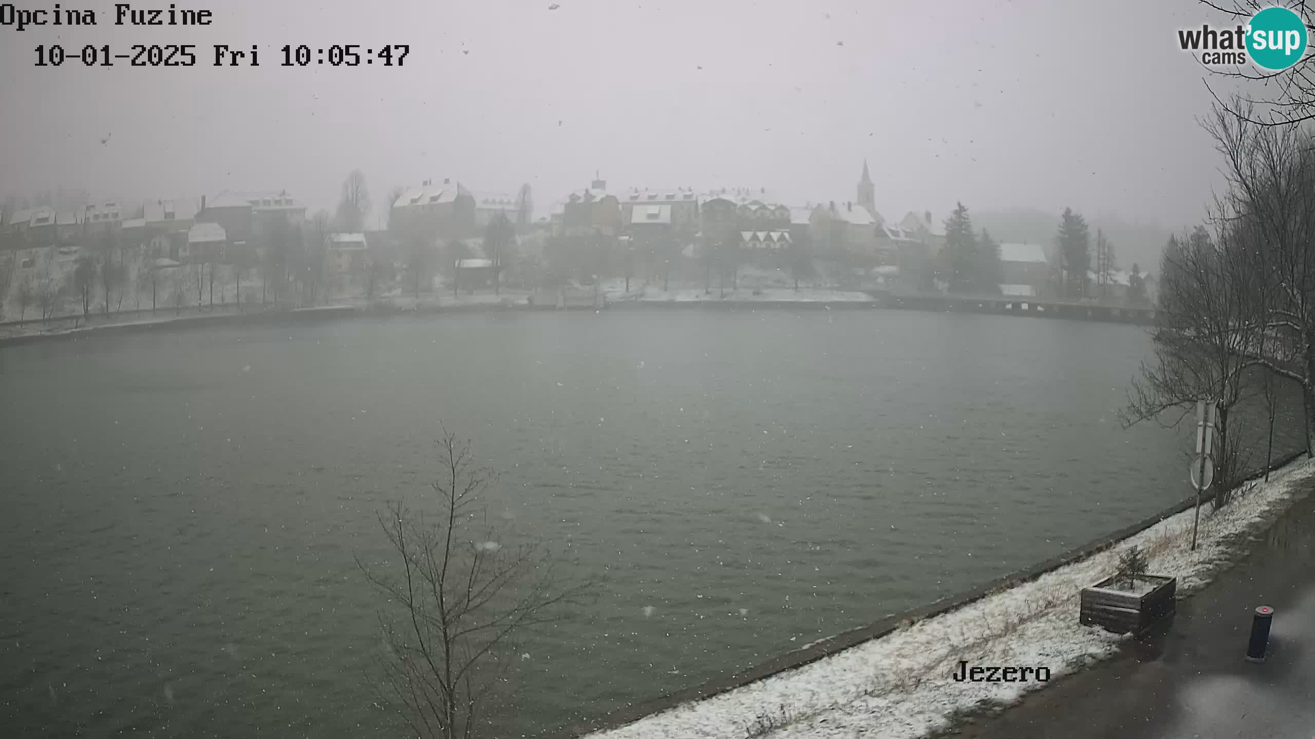 LIVE lago Bajer webcam Bajersko Jezero Fužine