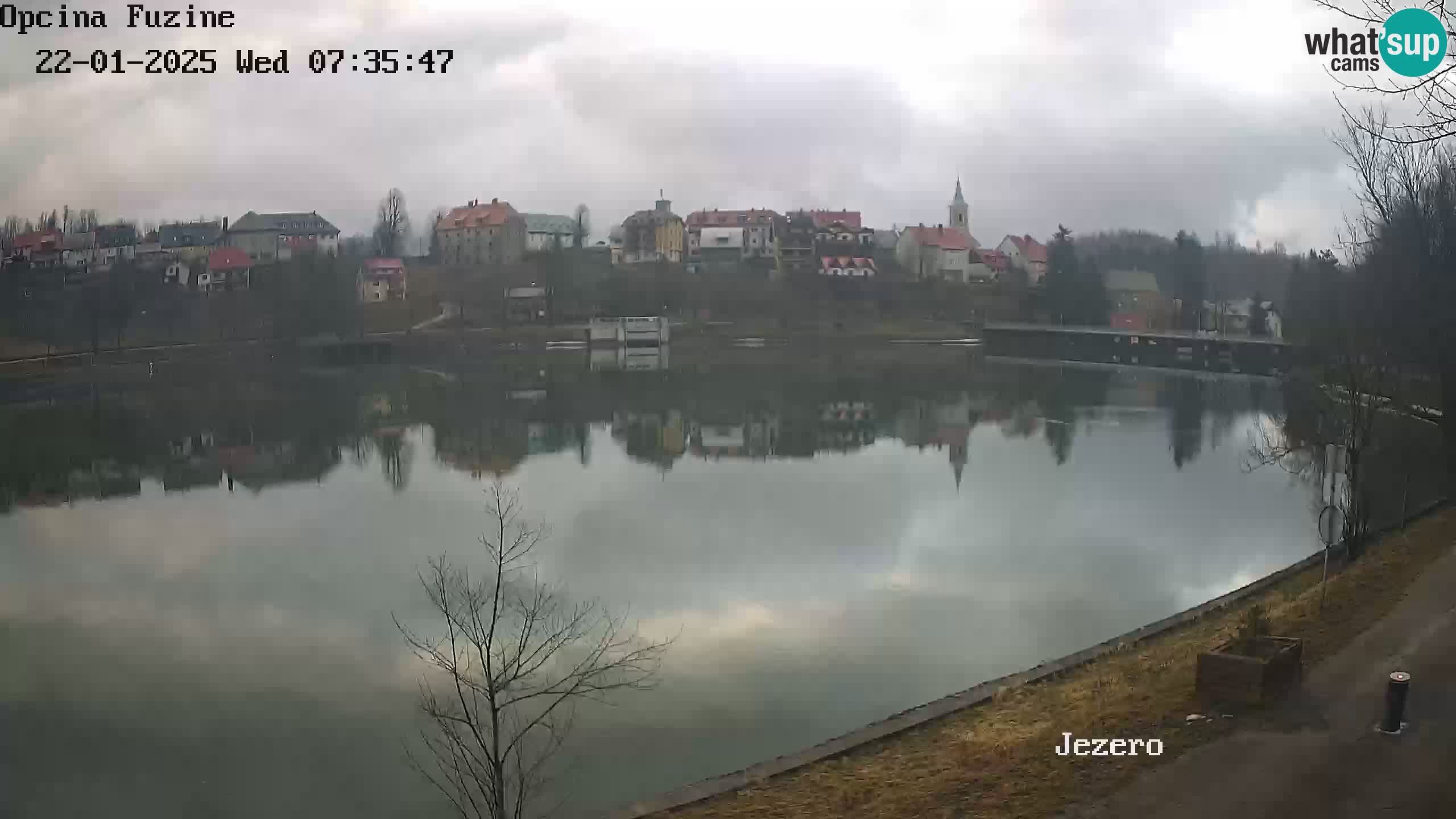 LIVE lago Bajer webcam Bajersko Jezero Fužine