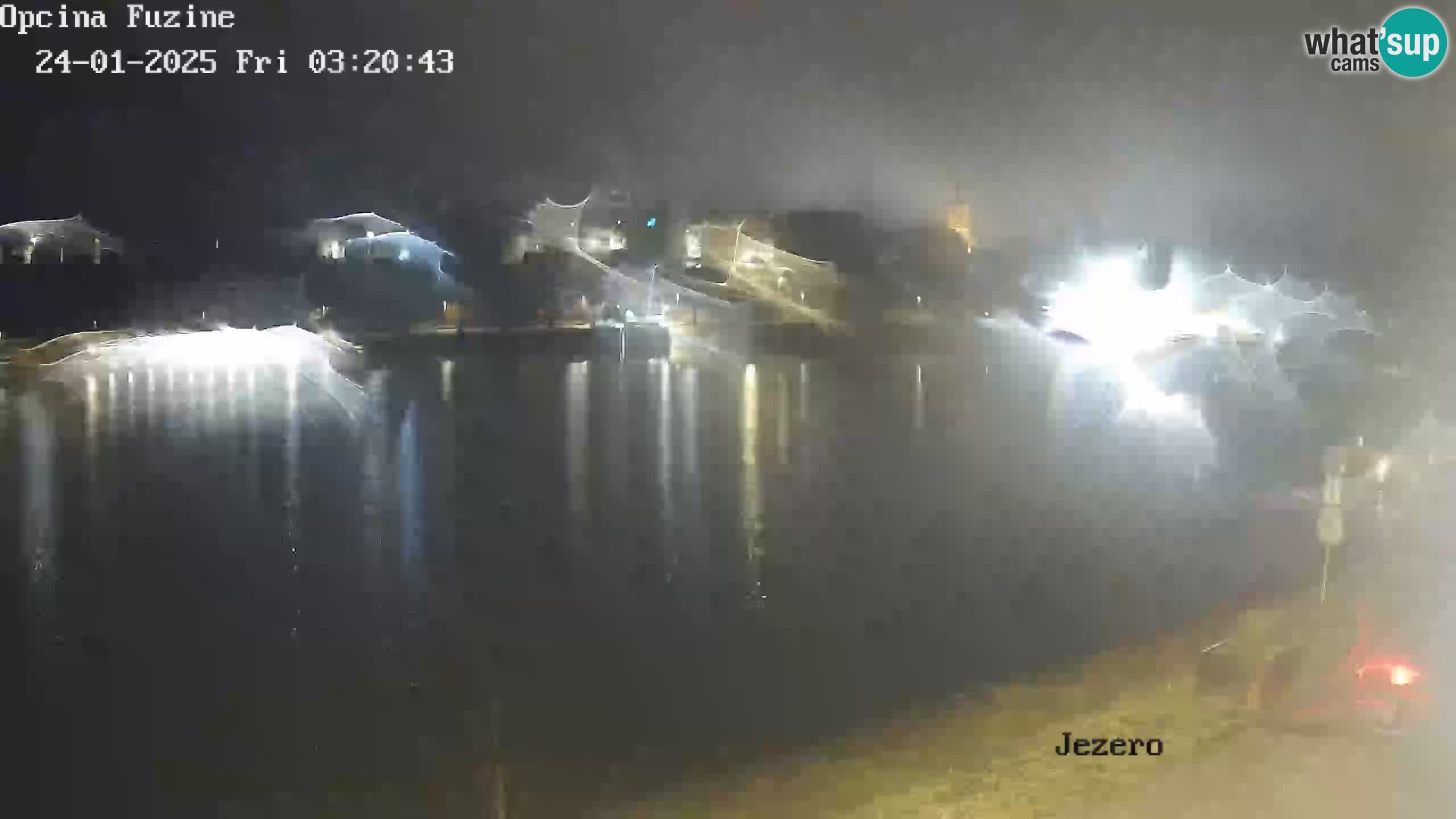 LIVE lago Bajer webcam Bajersko Jezero Fužine