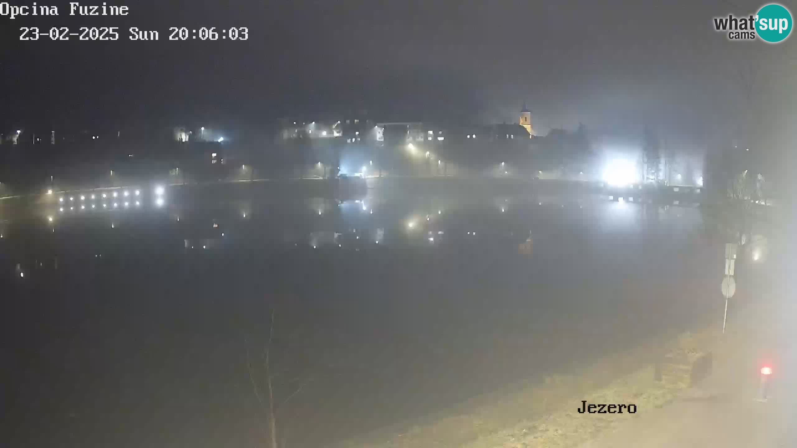 LIVE lago Bajer webcam Bajersko Jezero Fužine