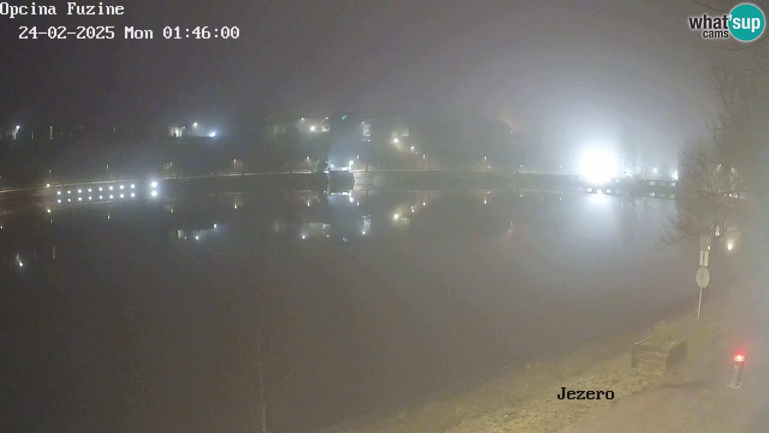 LIVE lago Bajer webcam Bajersko Jezero Fužine