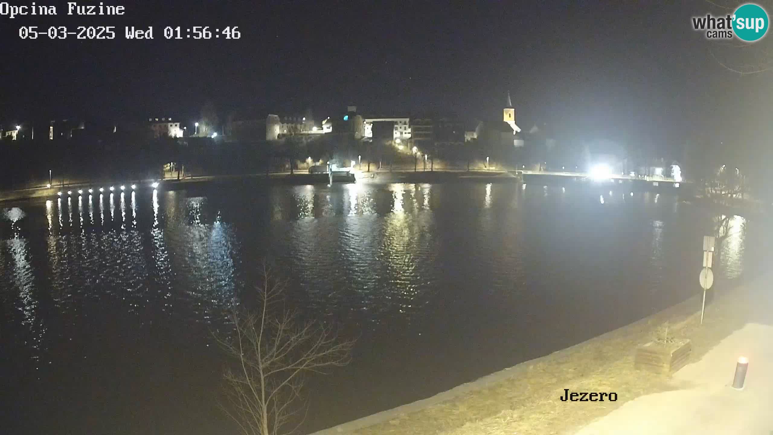 LIVE lago Bajer webcam Bajersko Jezero Fužine