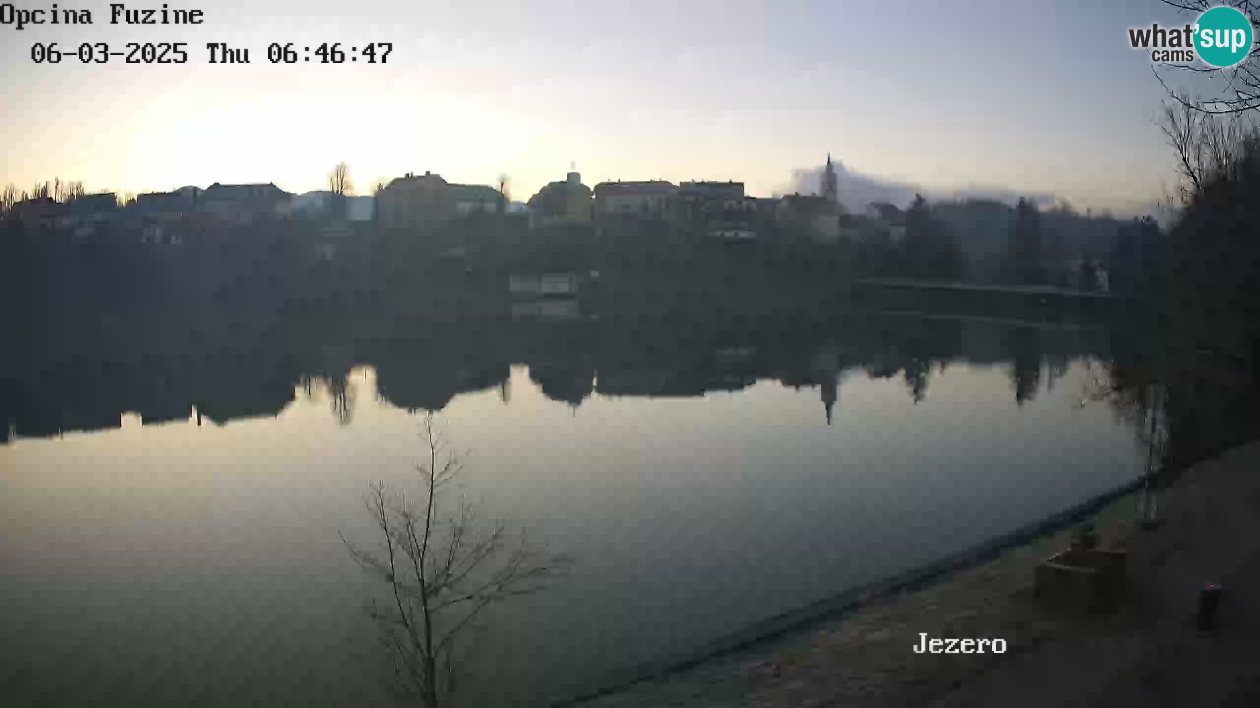 LIVE lago Bajer webcam Bajersko Jezero Fužine