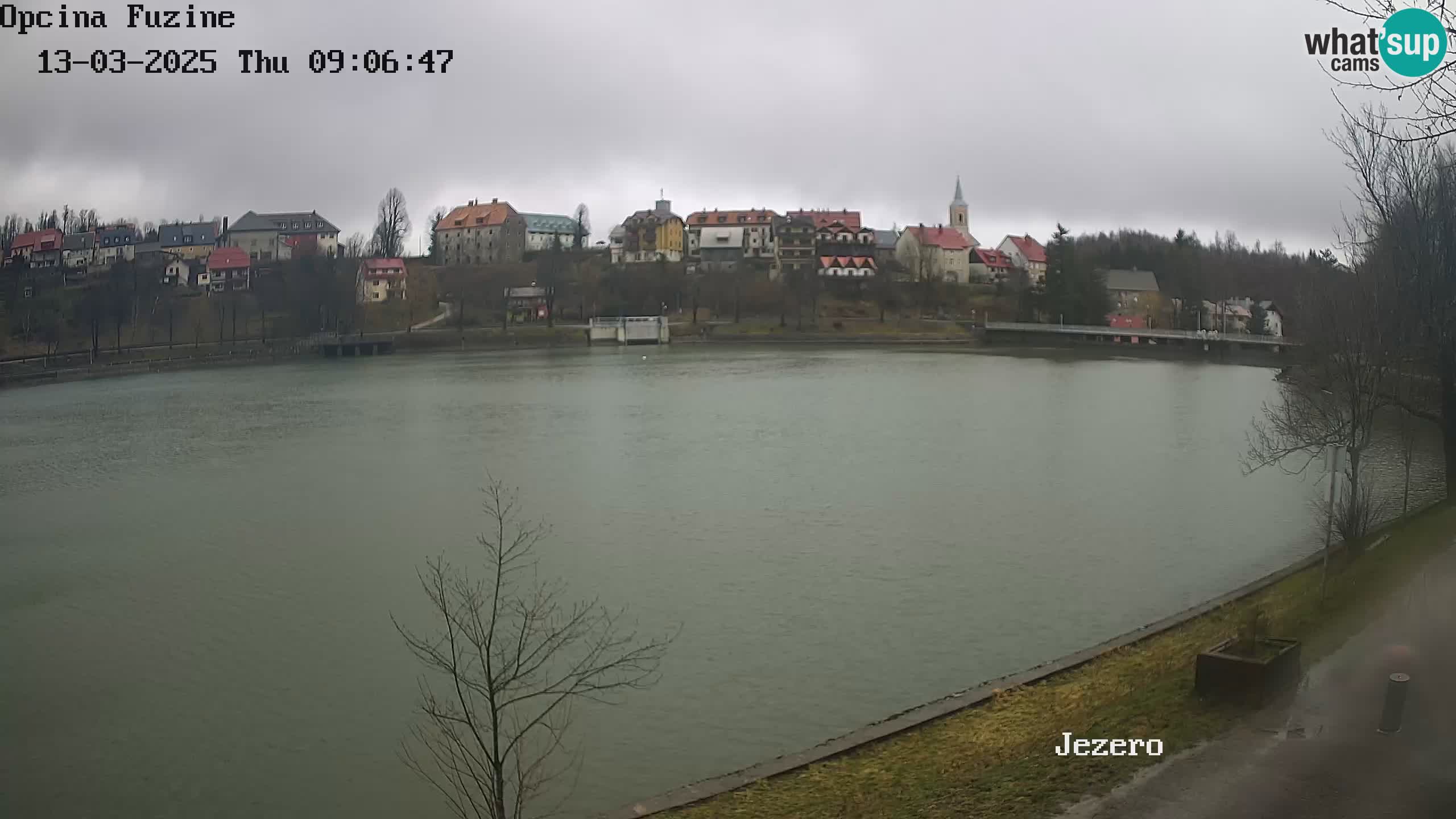 LIVE lago Bajer webcam Bajersko Jezero Fužine