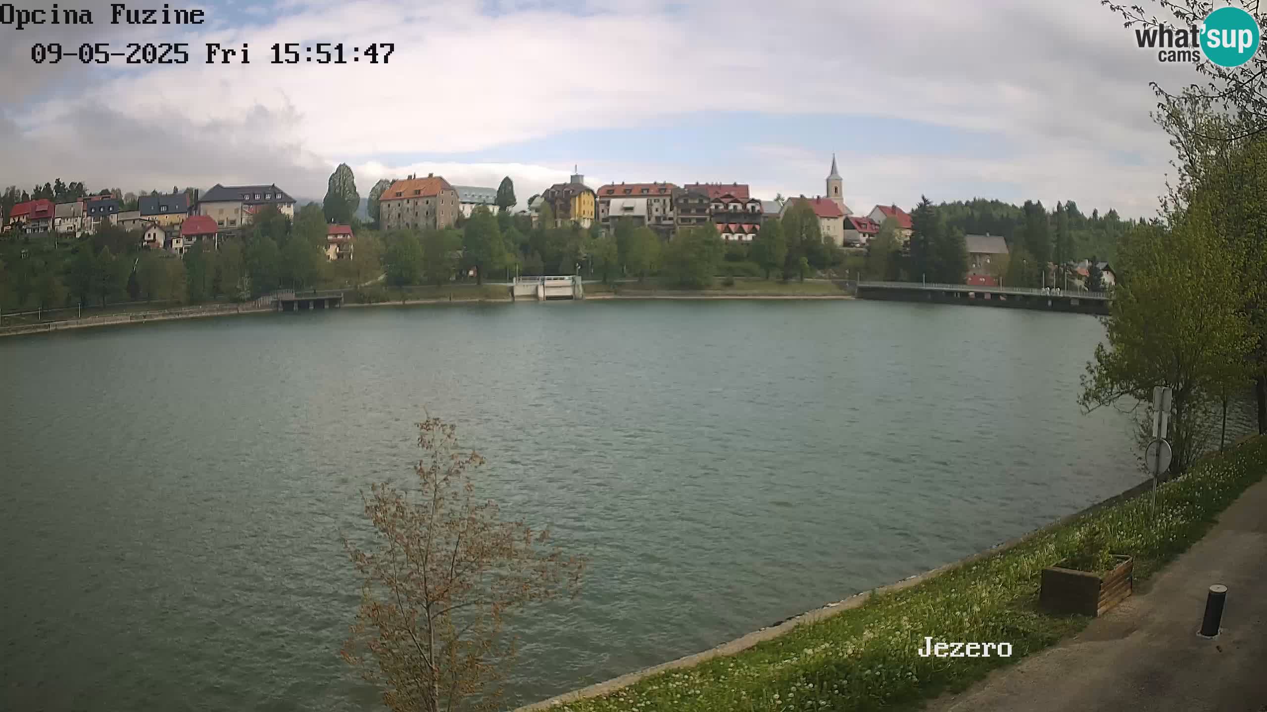 LIVE lago Bajer webcam Bajersko Jezero Fužine