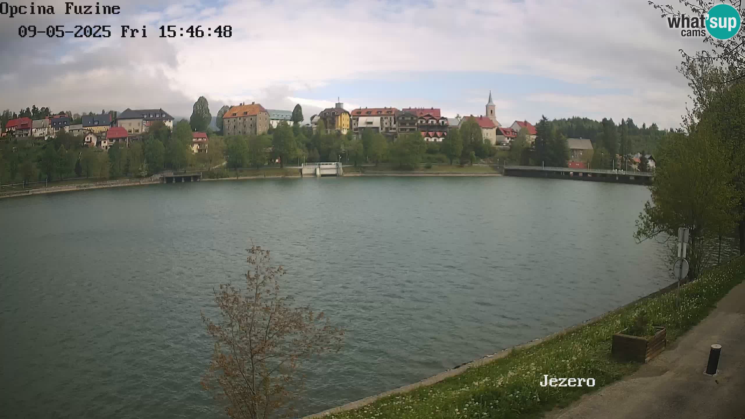 LIVE lago Bajer webcam Bajersko Jezero Fužine