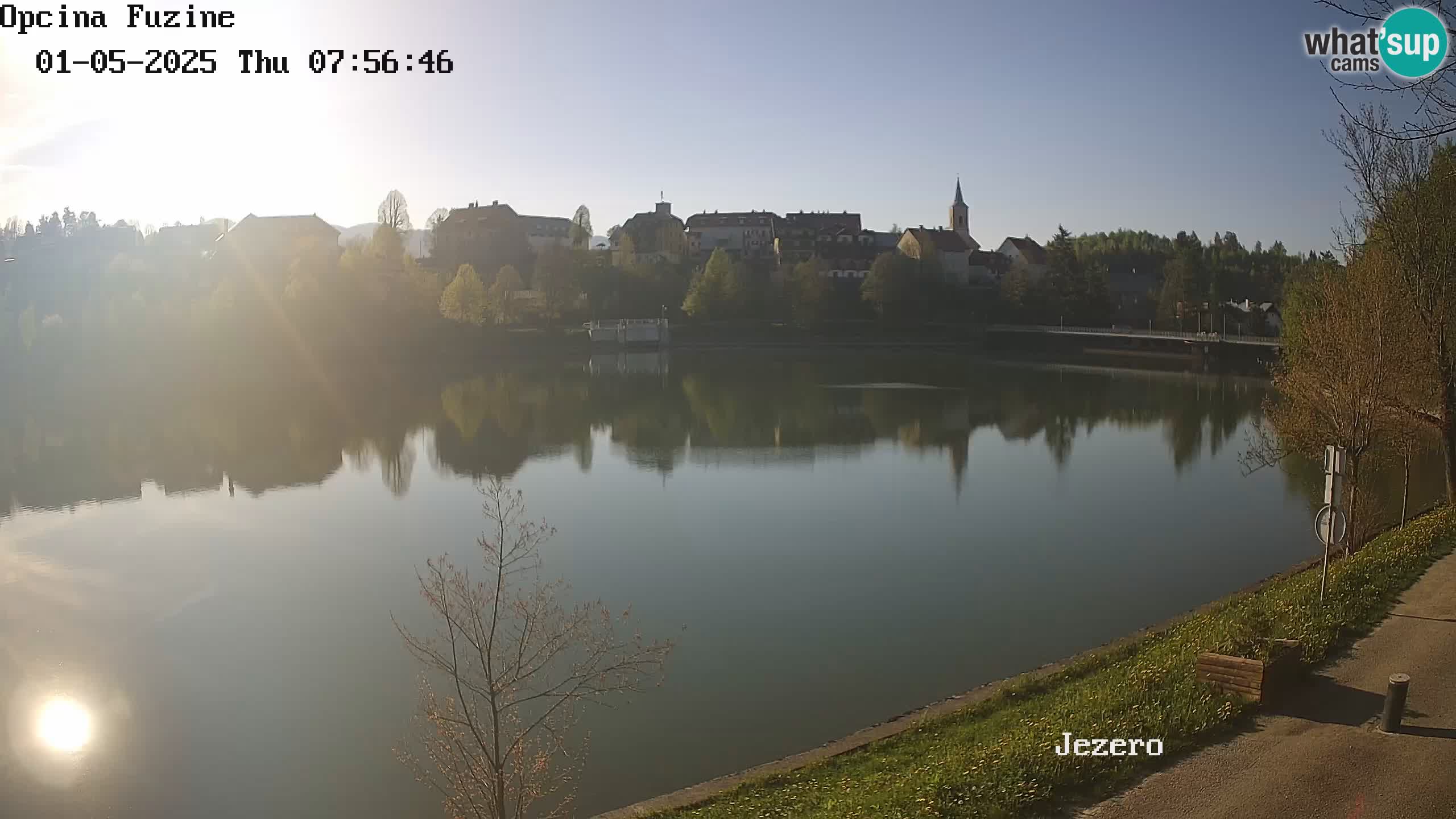Bajersko Jezero web kamera Fužine