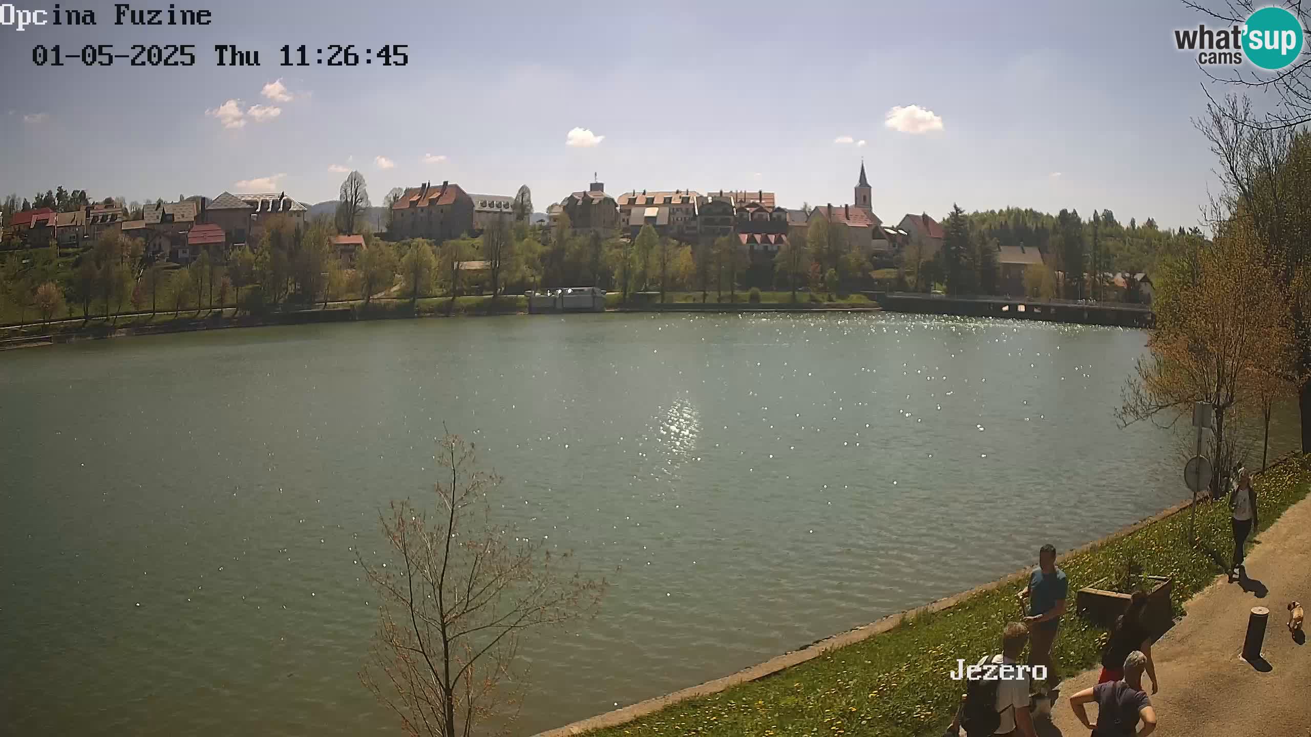 LIVE lago Bajer webcam Bajersko Jezero Fužine