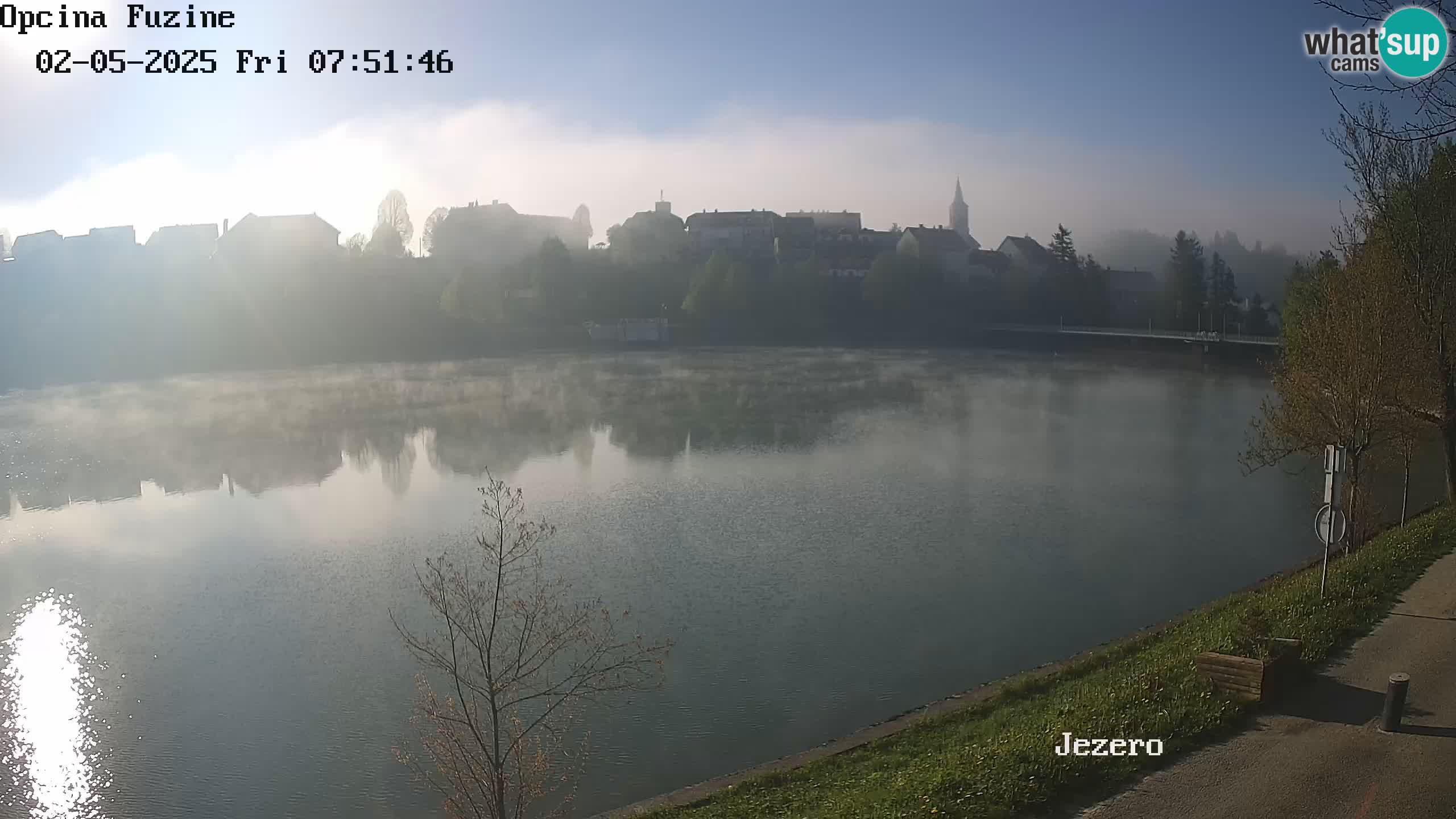 LIVE lago Bajer webcam Bajersko Jezero Fužine
