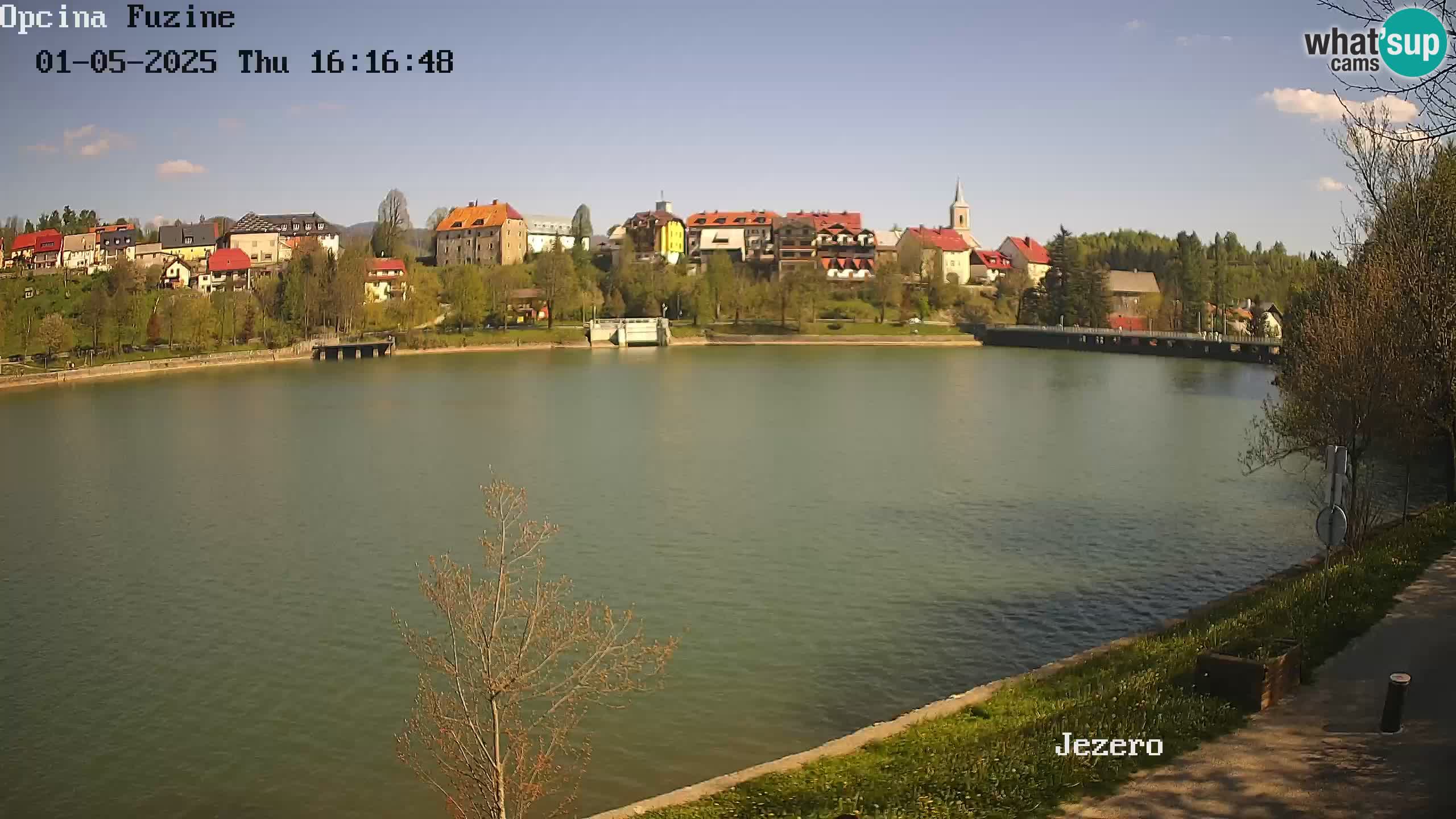 Bajersko Jezero web kamera Fužine