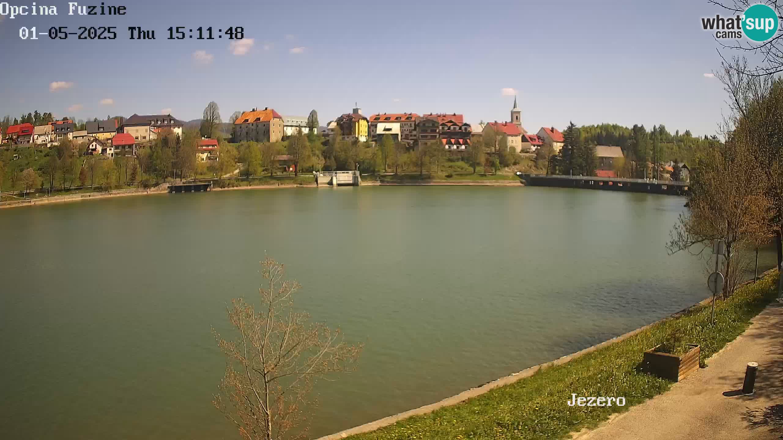 LIVE lago Bajer webcam Bajersko Jezero Fužine
