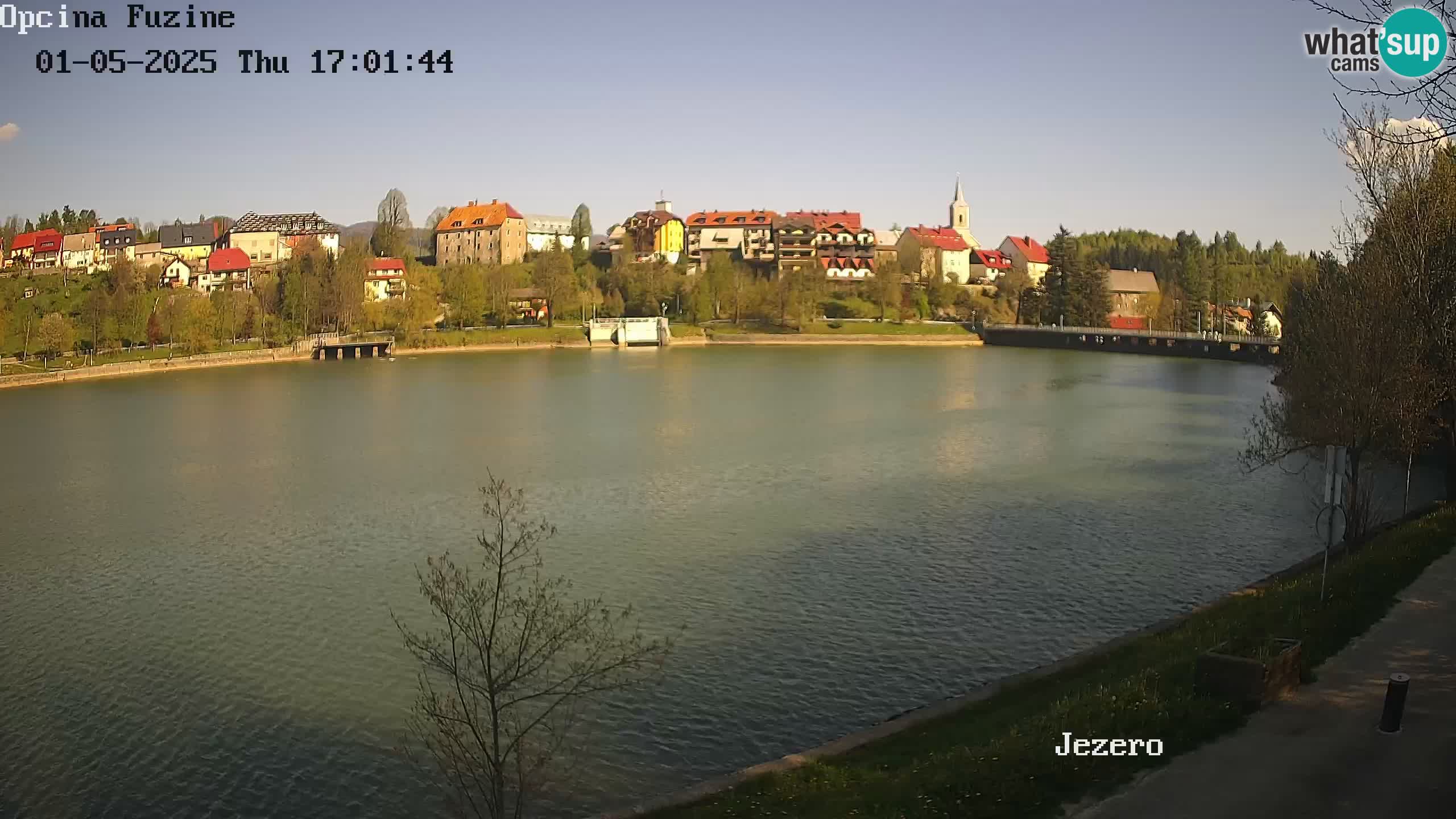Bajersko Jezero web kamera Fužine