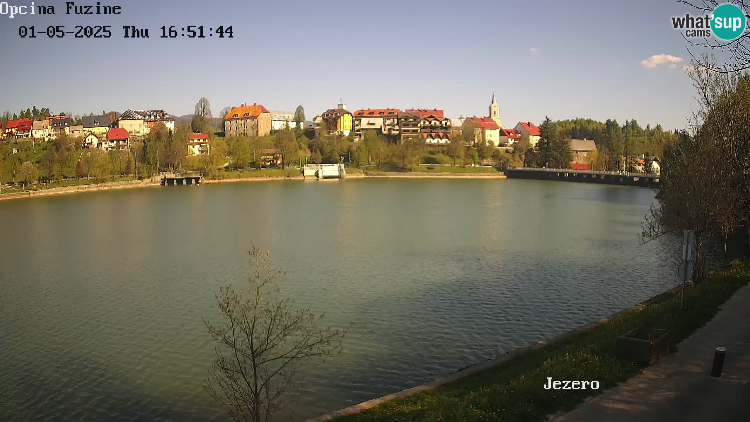 Bajersko Jezero web kamera Fužine