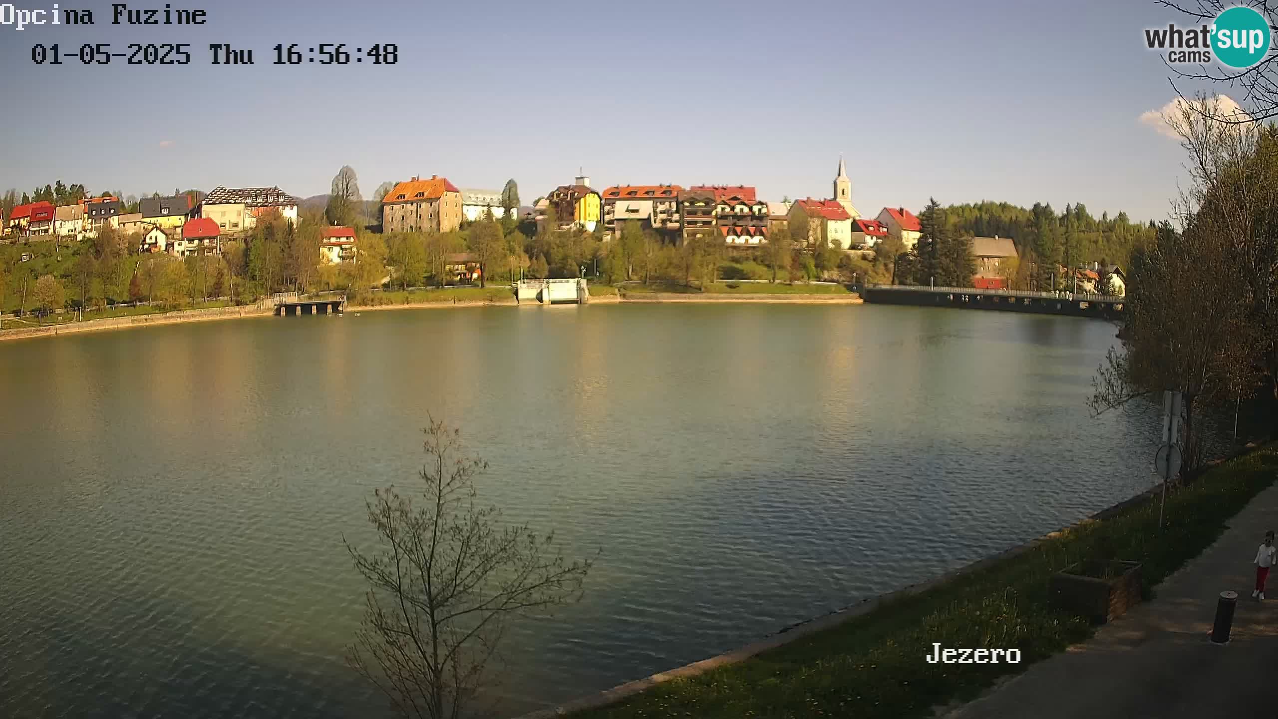 LIVE lago Bajer webcam Bajersko Jezero Fužine