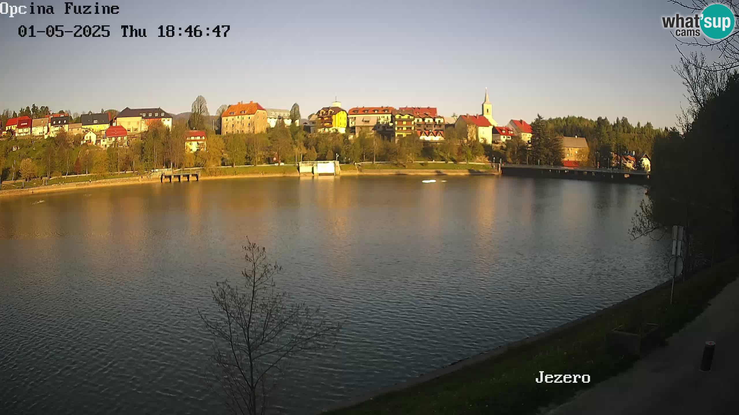 LIVE Lake Bajer livecam Bajersko Jezero Fužine
