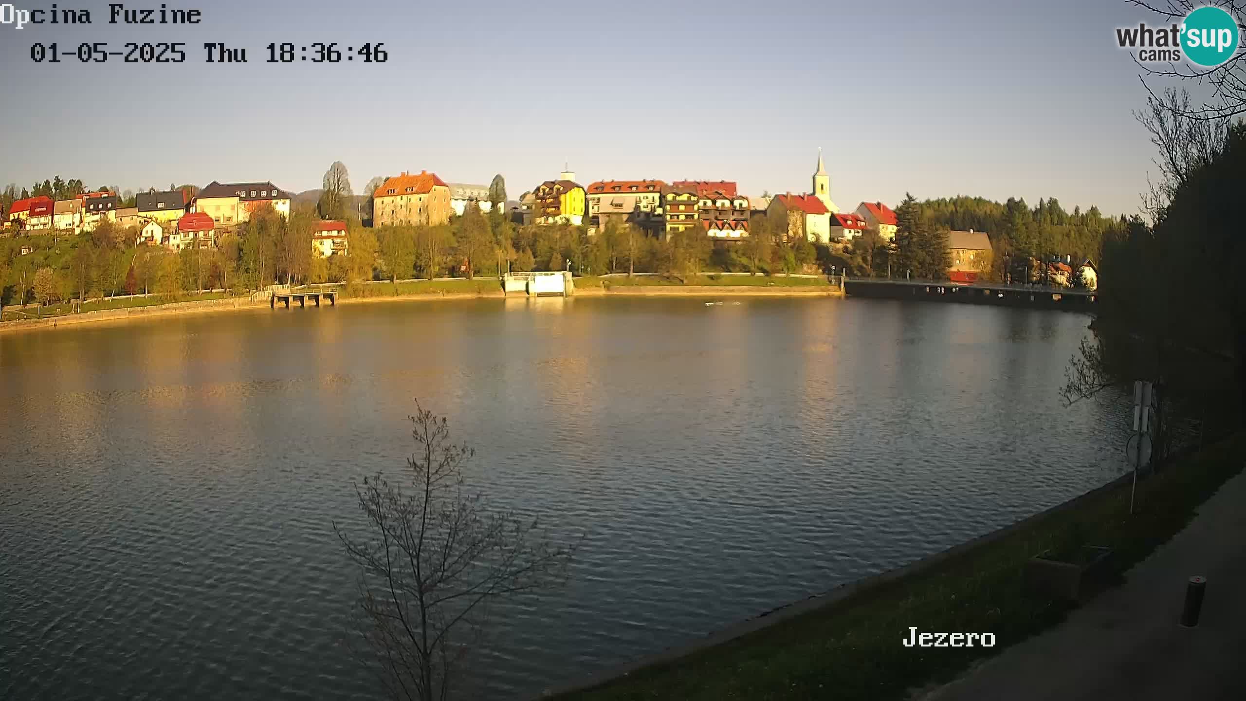 Bajersko Jezero web kamera Fužine