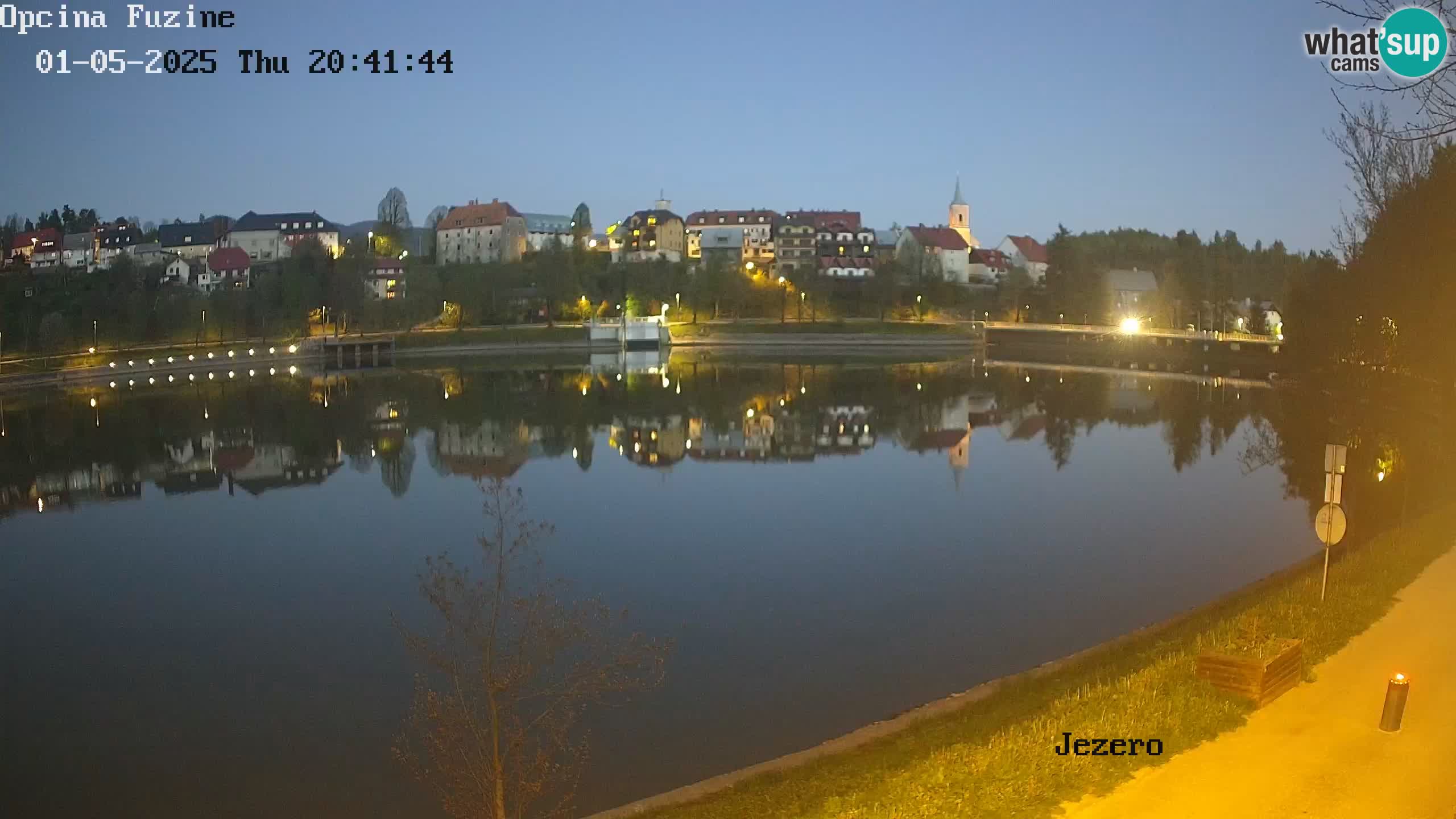 LIVE lago Bajer webcam Bajersko Jezero Fužine