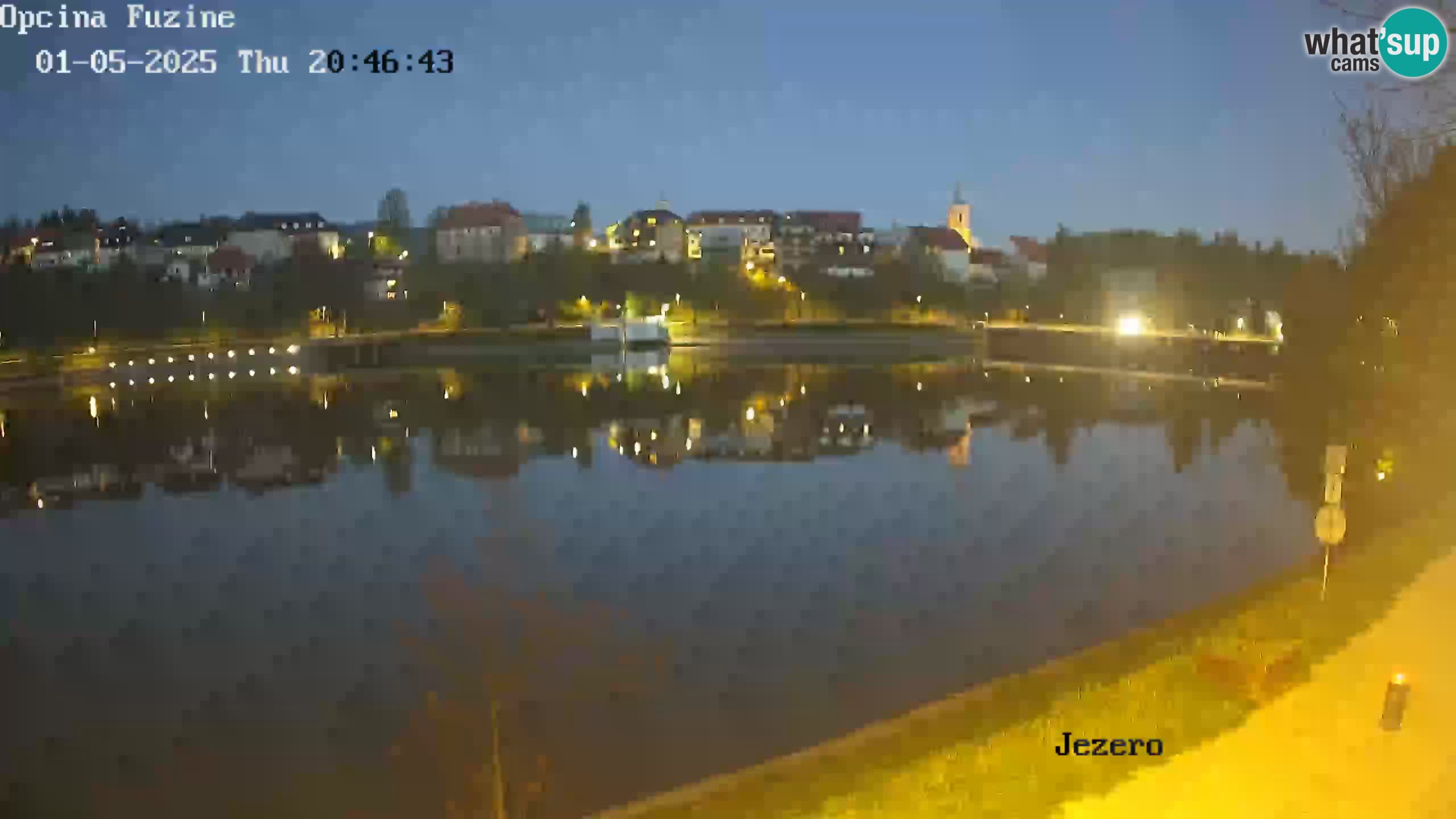 LIVE lago Bajer webcam Bajersko Jezero Fužine
