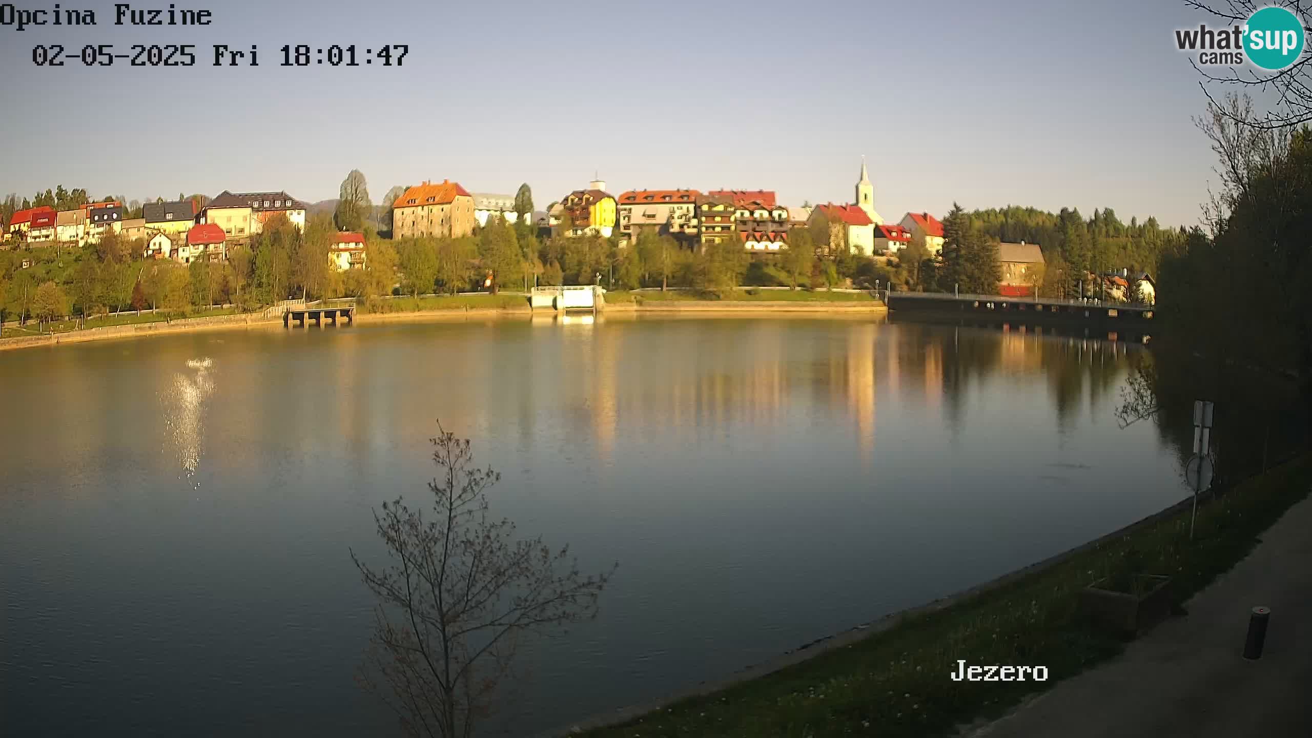 LIVE lago Bajer webcam Bajersko Jezero Fužine