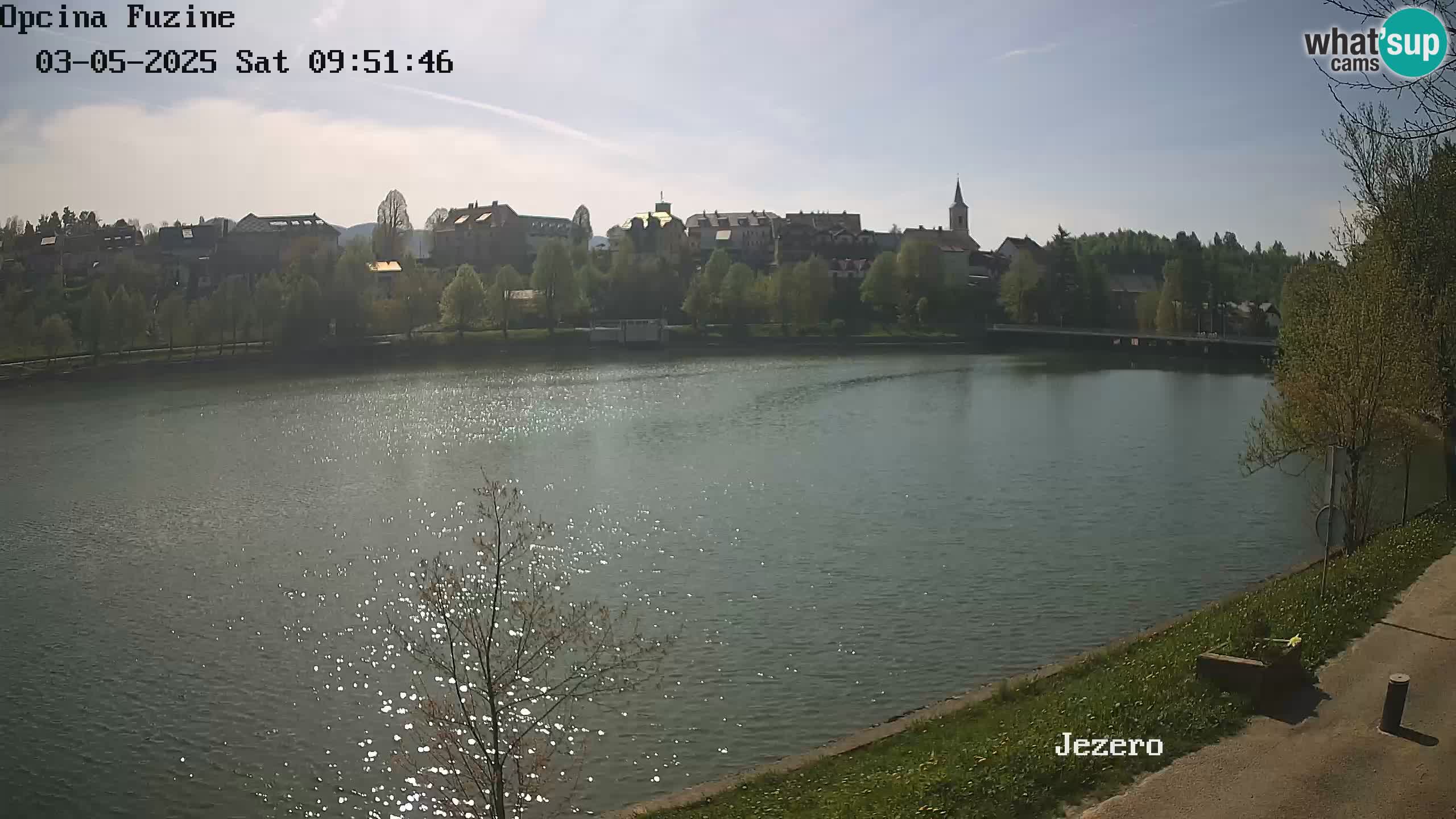 LIVE lago Bajer webcam Bajersko Jezero Fužine