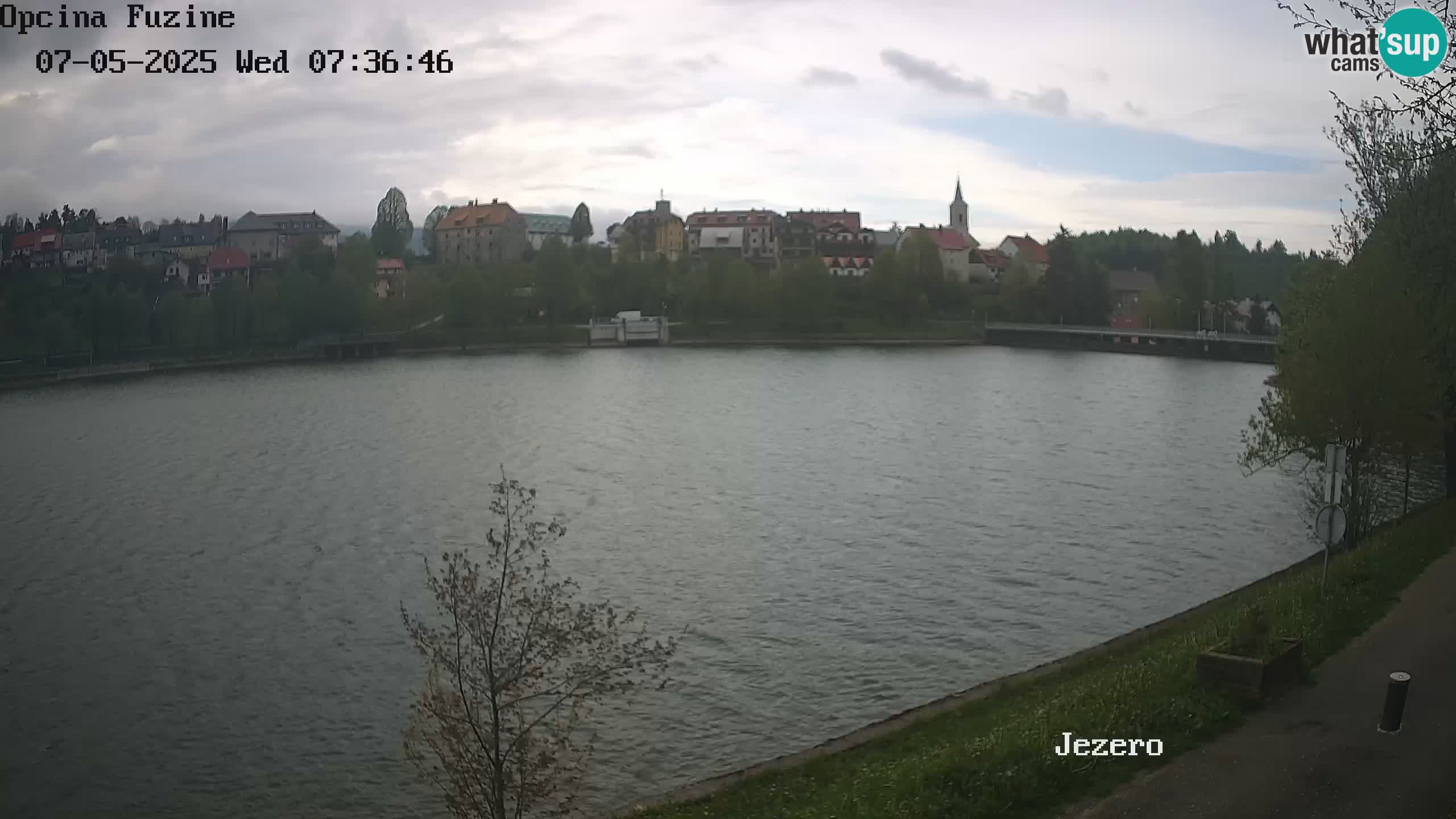 LIVE lago Bajer webcam Bajersko Jezero Fužine