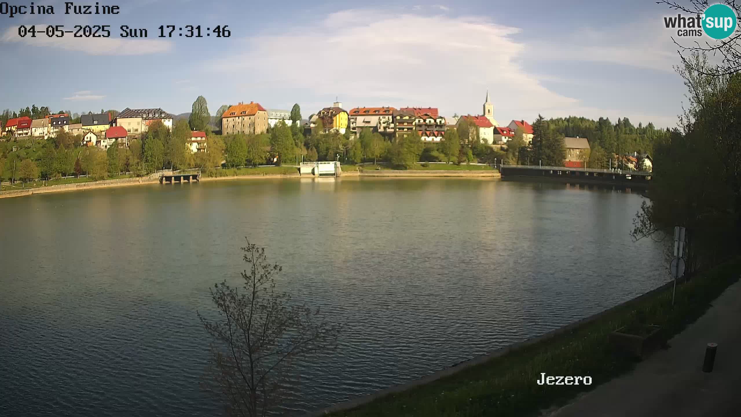 LIVE lago Bajer webcam Bajersko Jezero Fužine