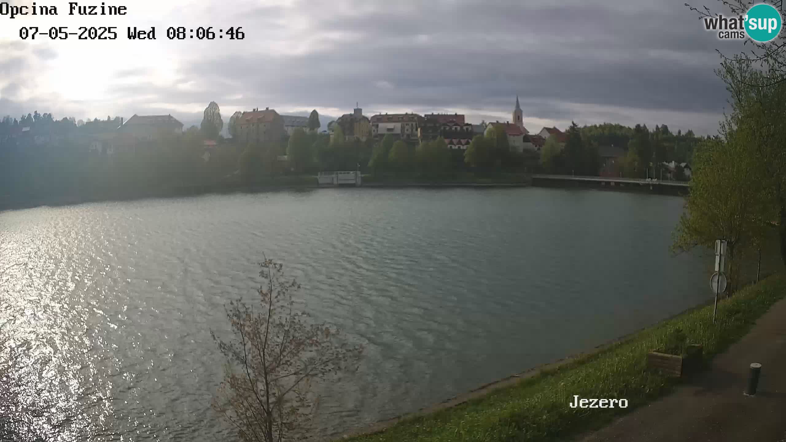 LIVE lago Bajer webcam Bajersko Jezero Fužine