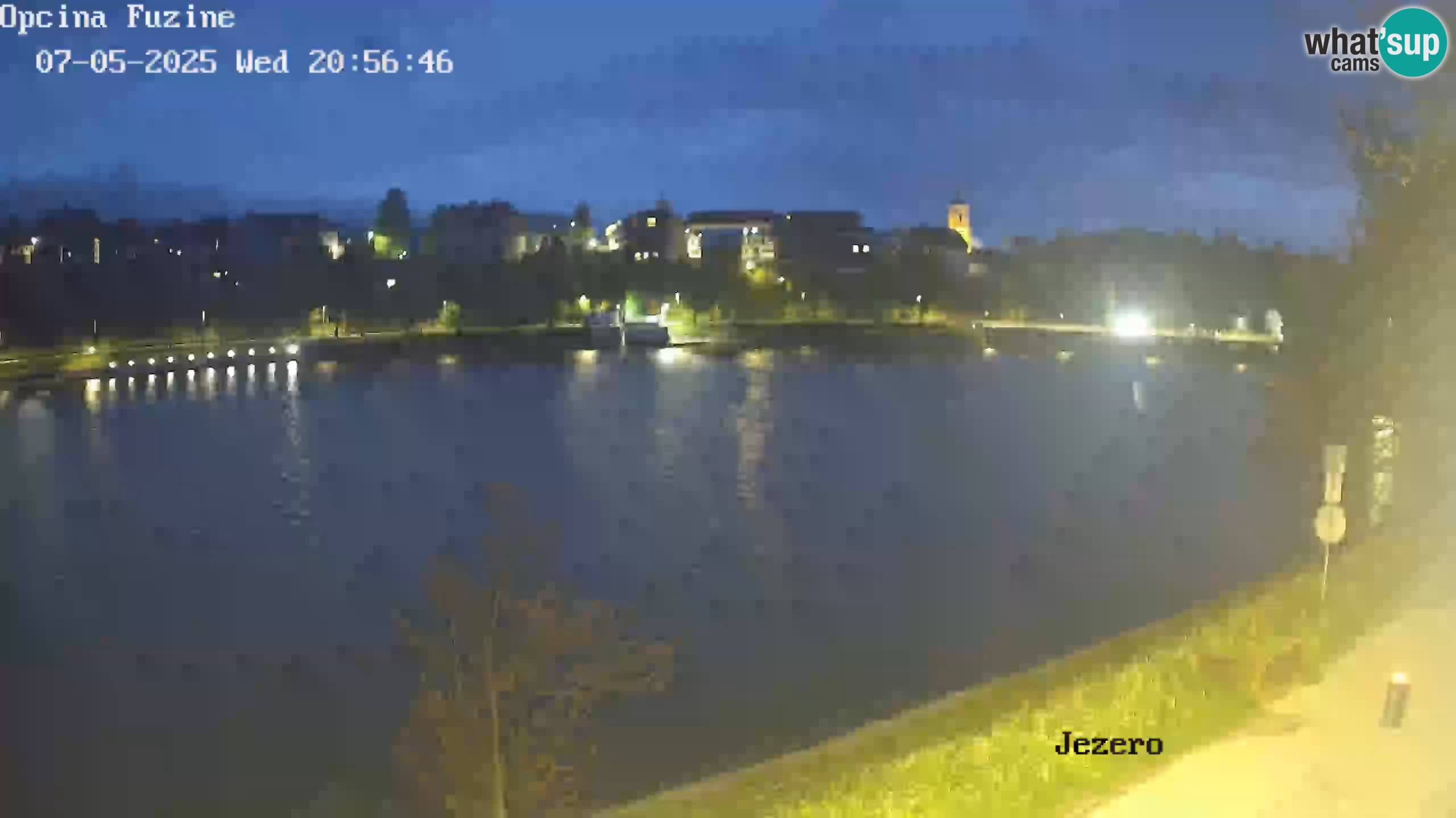LIVE lago Bajer webcam Bajersko Jezero Fužine