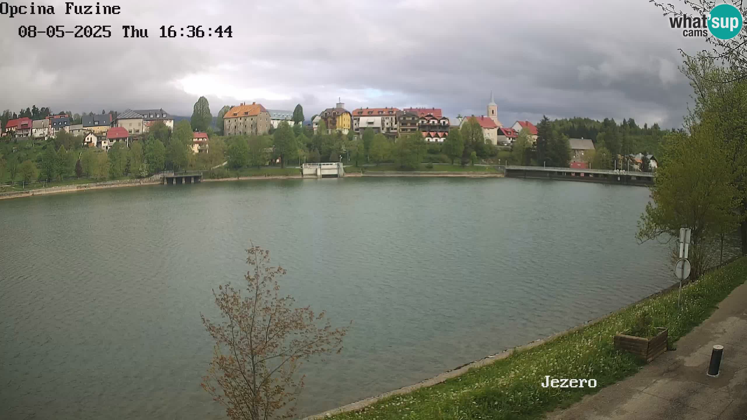 LIVE lago Bajer webcam Bajersko Jezero Fužine