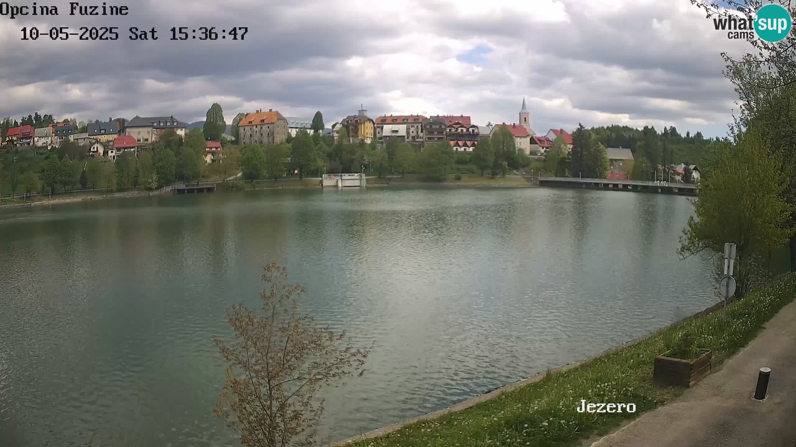 LIVE lago Bajer webcam Bajersko Jezero Fužine