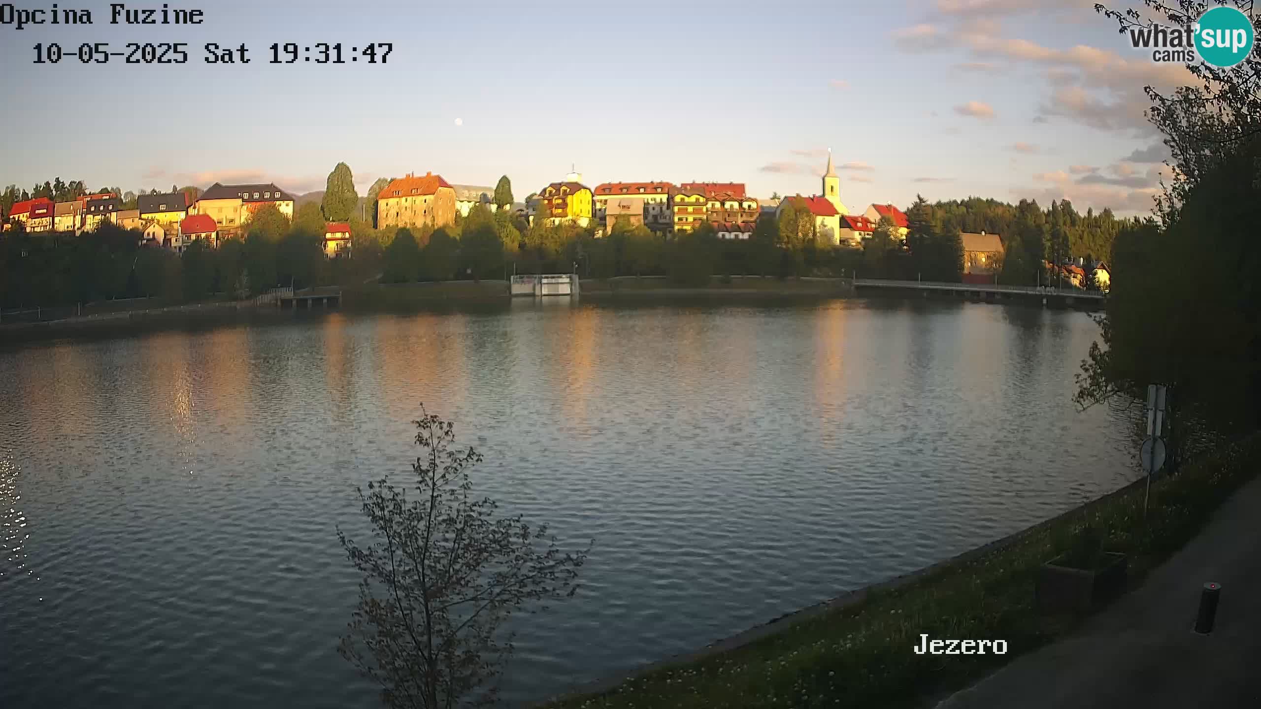 LIVE lago Bajer webcam Bajersko Jezero Fužine